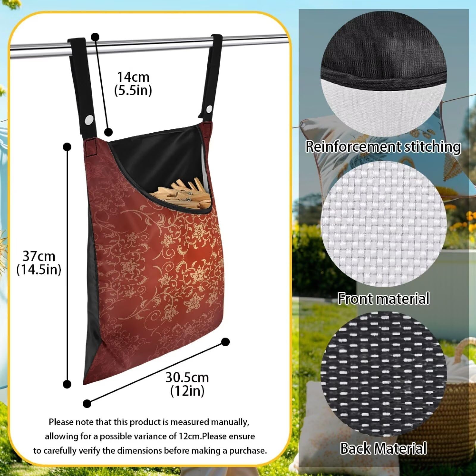 Home Outdoor Clothespin Holder