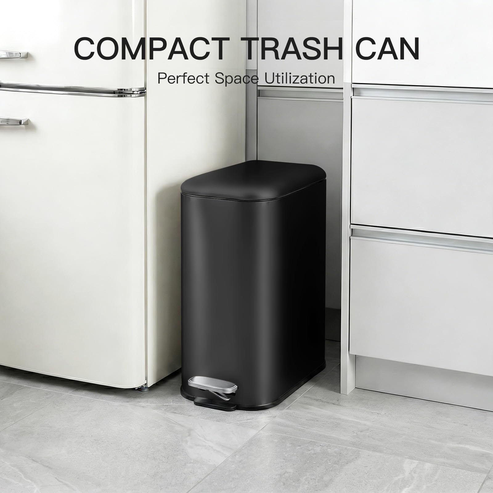 3.2 Gallon Bathroom Trash Can