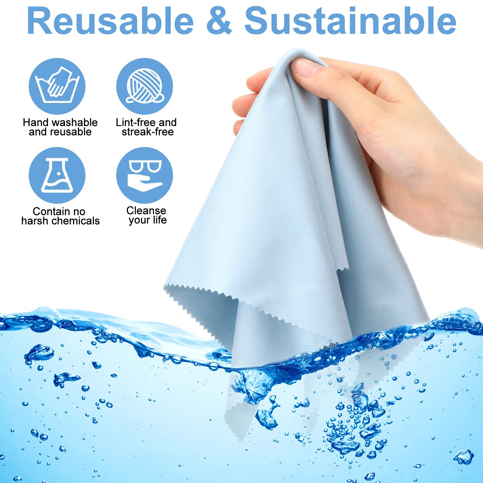 12 Pack Microfiber Cleaning Cloth (12 Count)