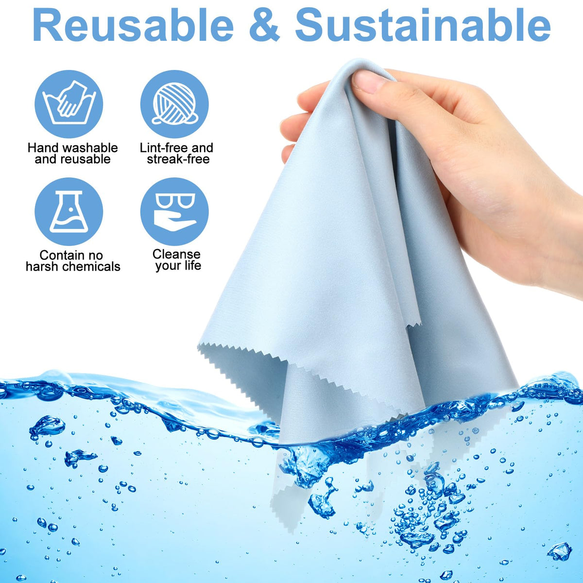 12 Pack Microfiber Cleaning Cloth (12 Count)