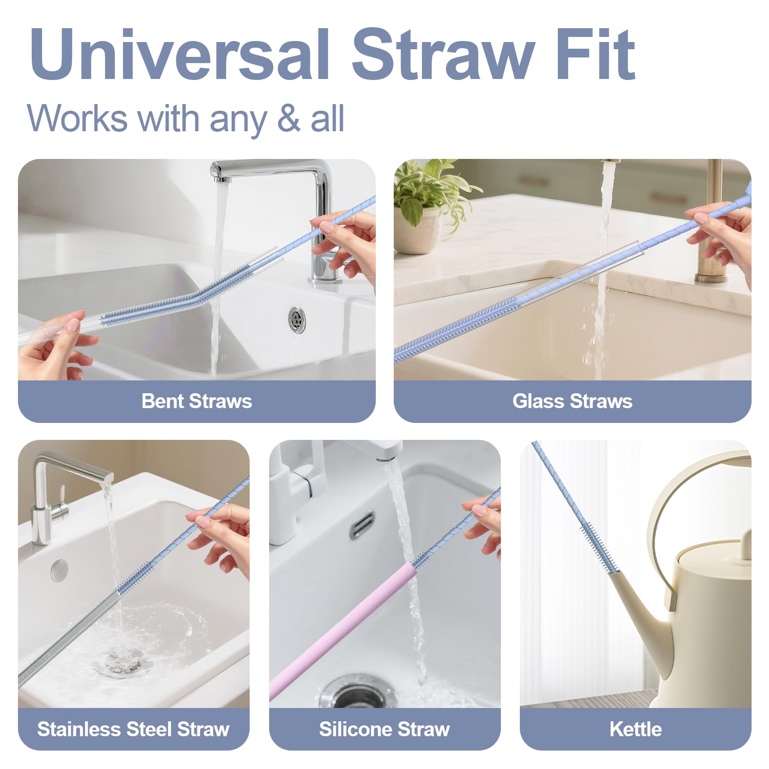 Silicone Straw Cleaner Brush