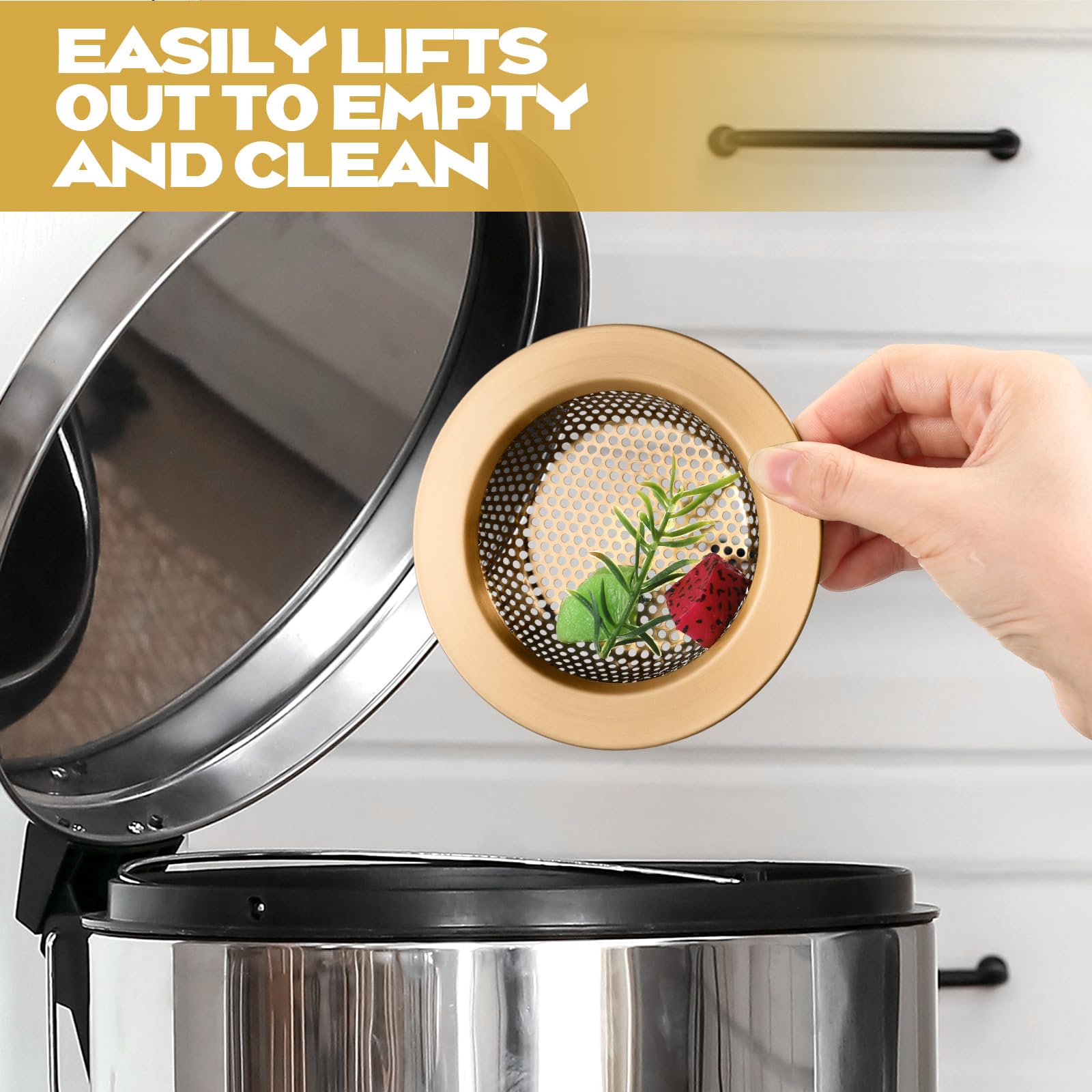 2 Pcs Kitchen Sink Drain Strainer 4.4 Inch (2 Count)