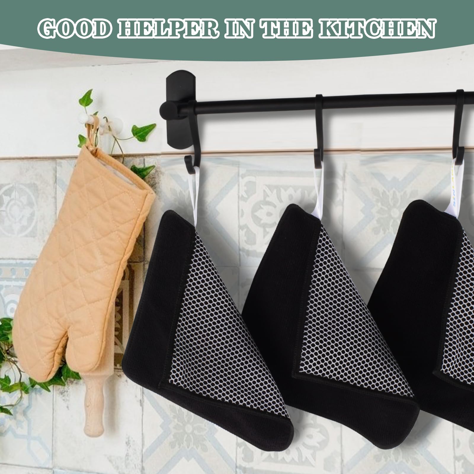 Dish Cloth for Washing Dishes Kitchen Washcloth Cleaning Cloth (10 Count)