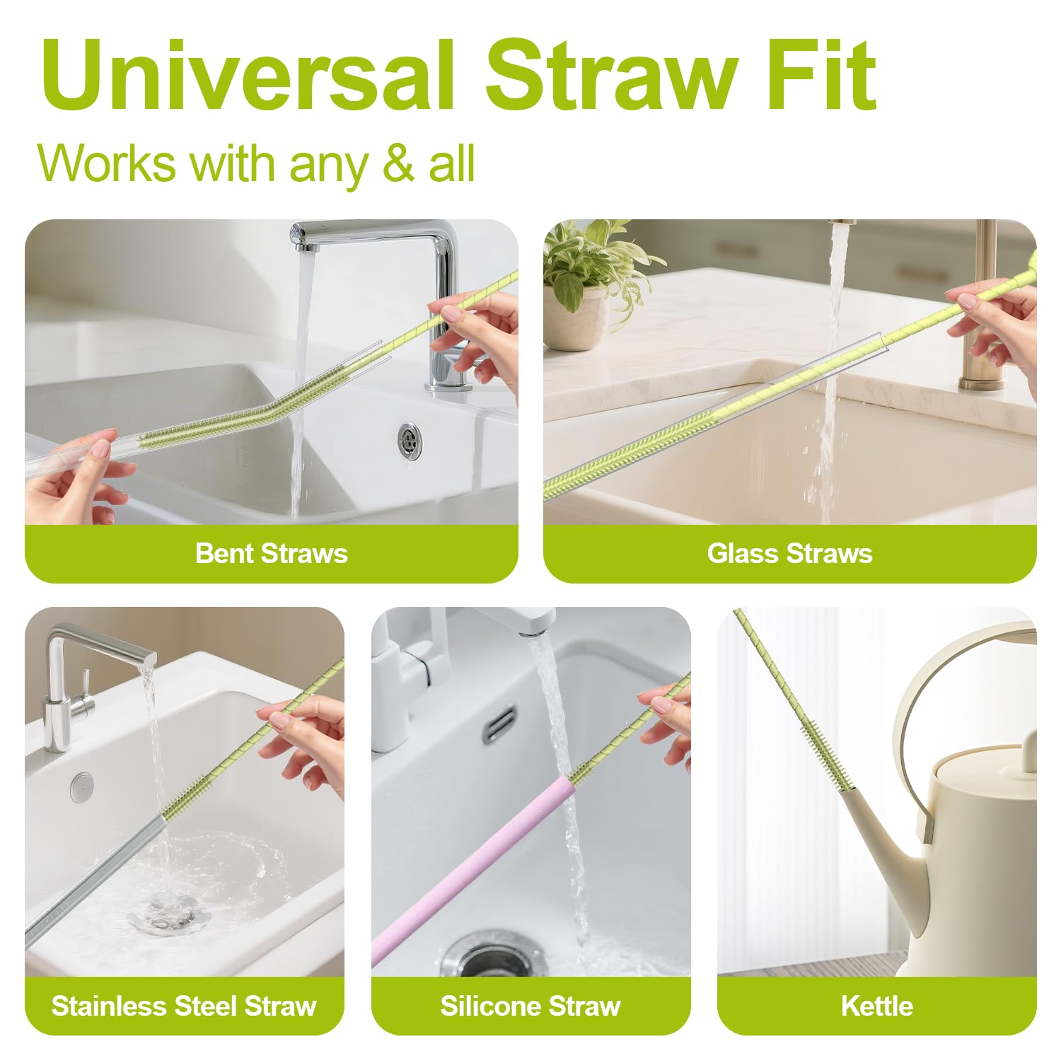Silicone Straw Cleaner Brush