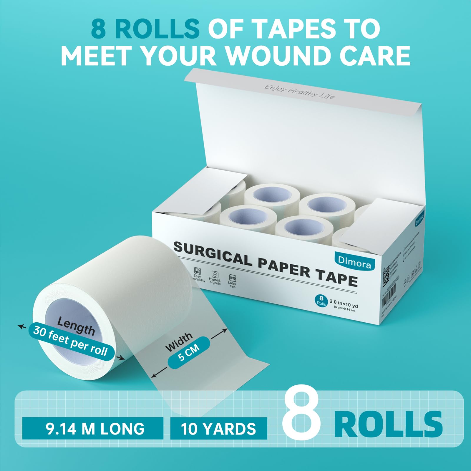 Paper Medical Tape (8 Count)