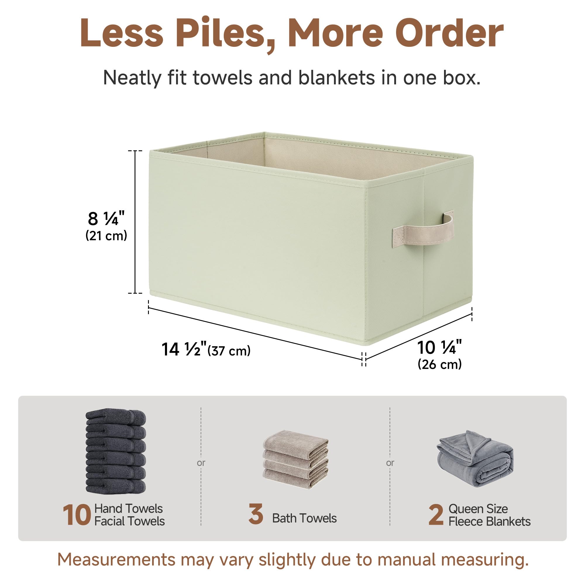 Closet Storage Bins (3 Count)