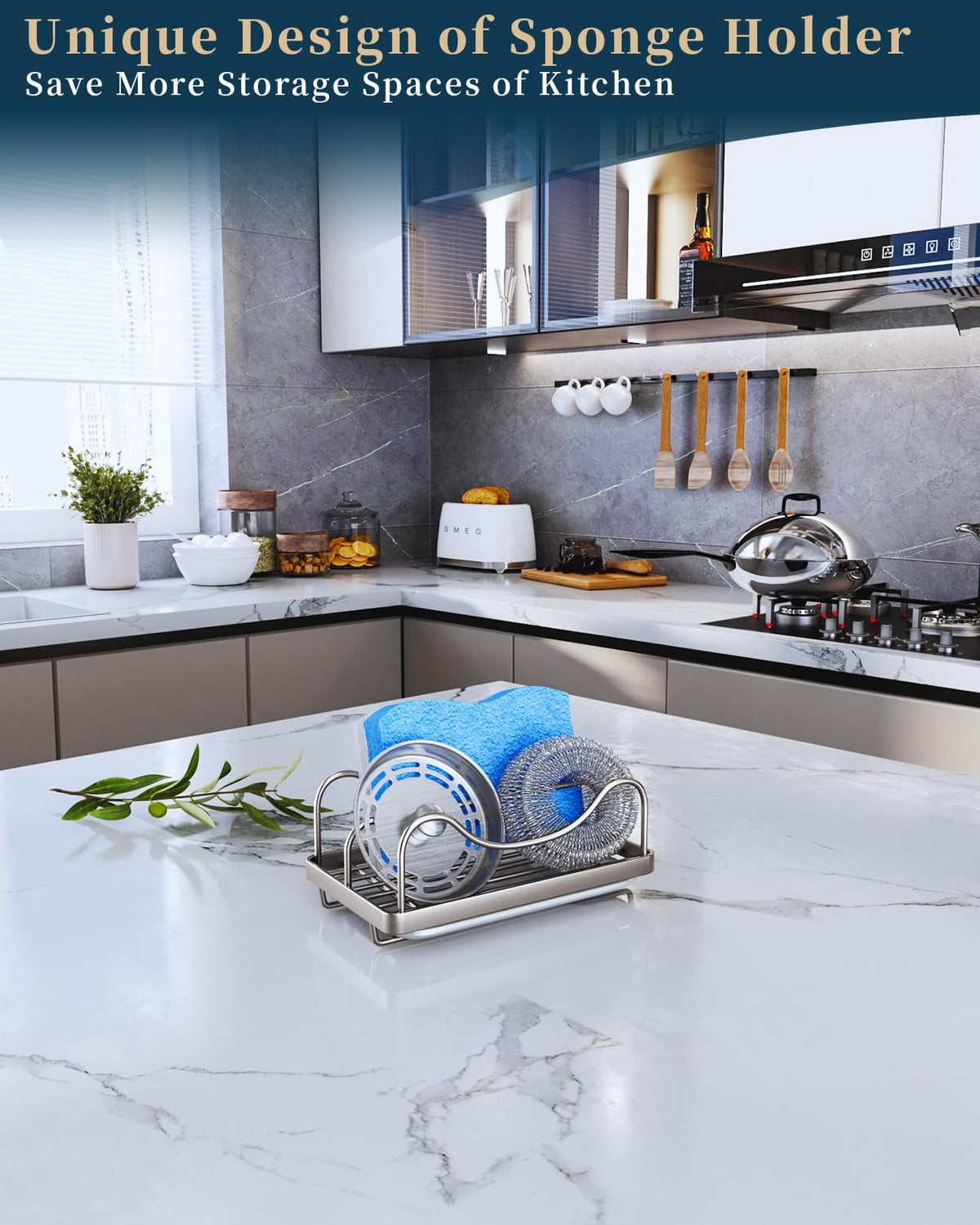 Sponge Holder for Kitchen Sink