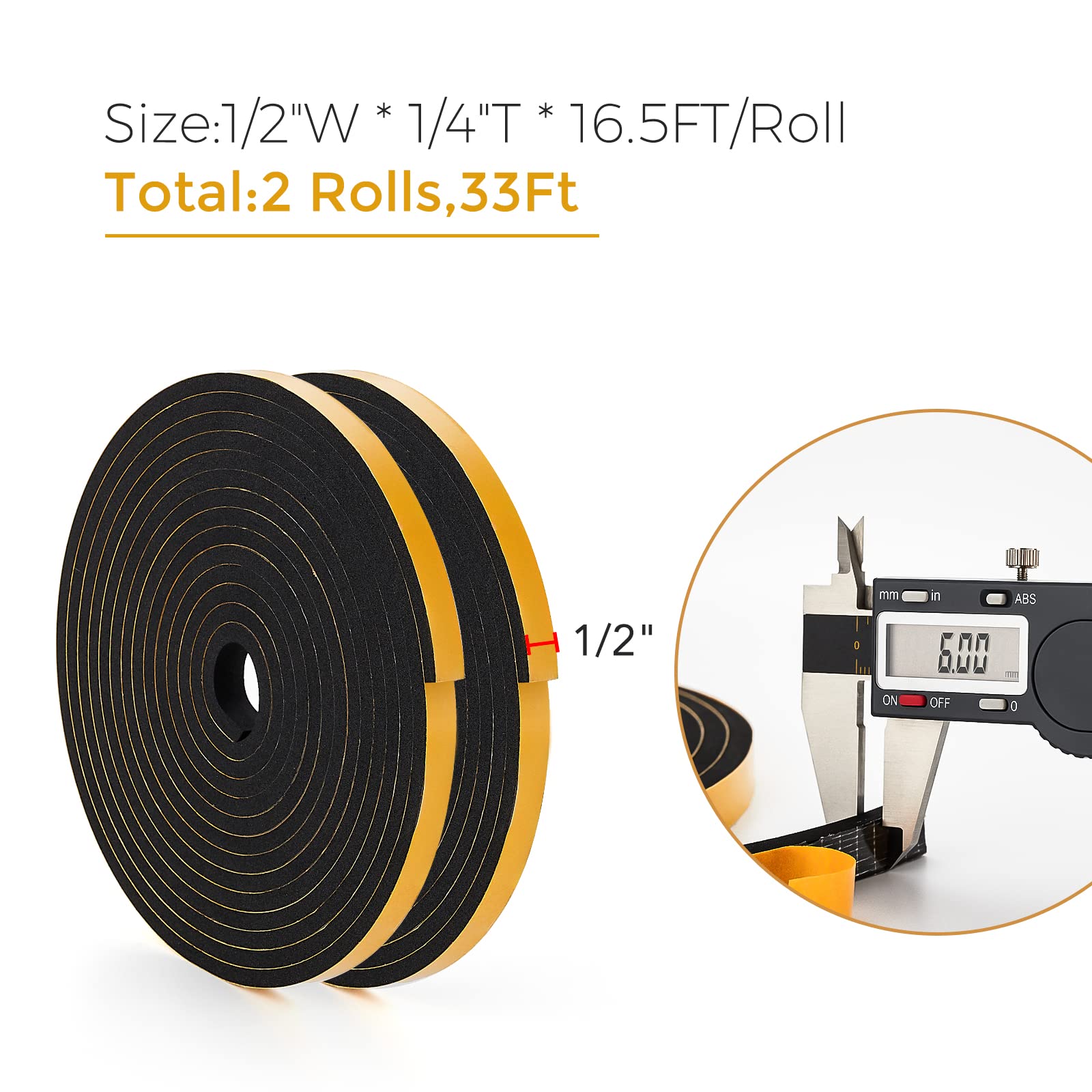 33 Feet Weather Stripping Door Seal (33 Foot)