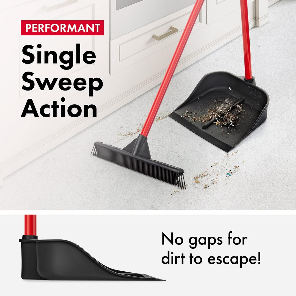 Dustpan with Handle by Ravmag