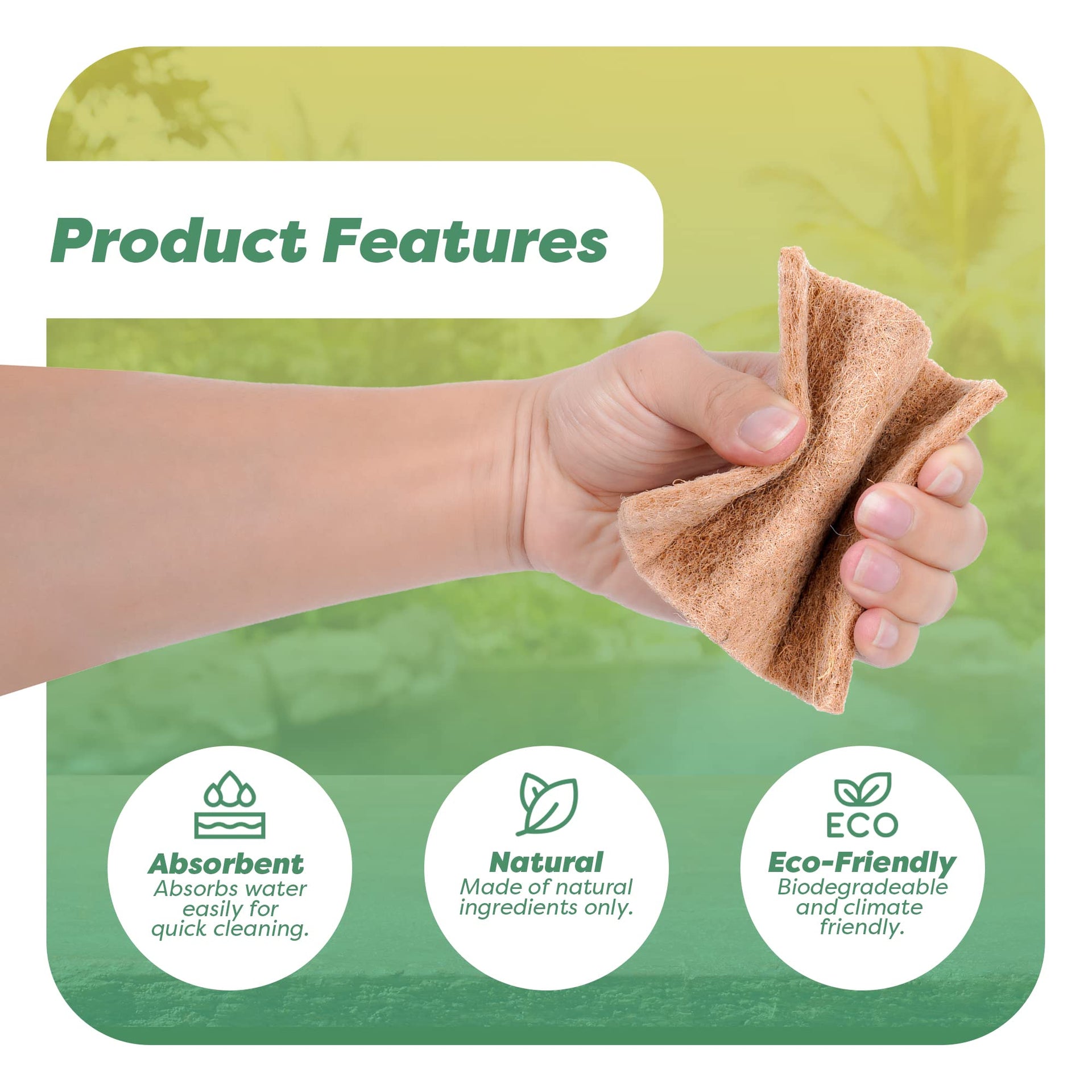 24 Natural Scouring Pads (12 Count)