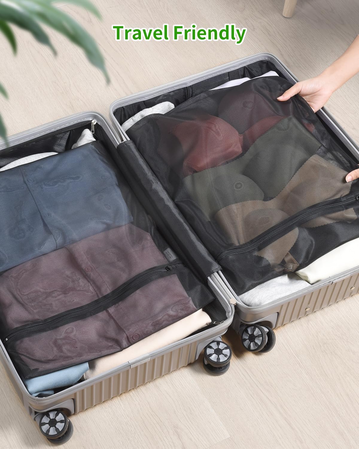 2 Pack Mesh Laundry Bags 16X20 inch Durable Laundry Garment Bag