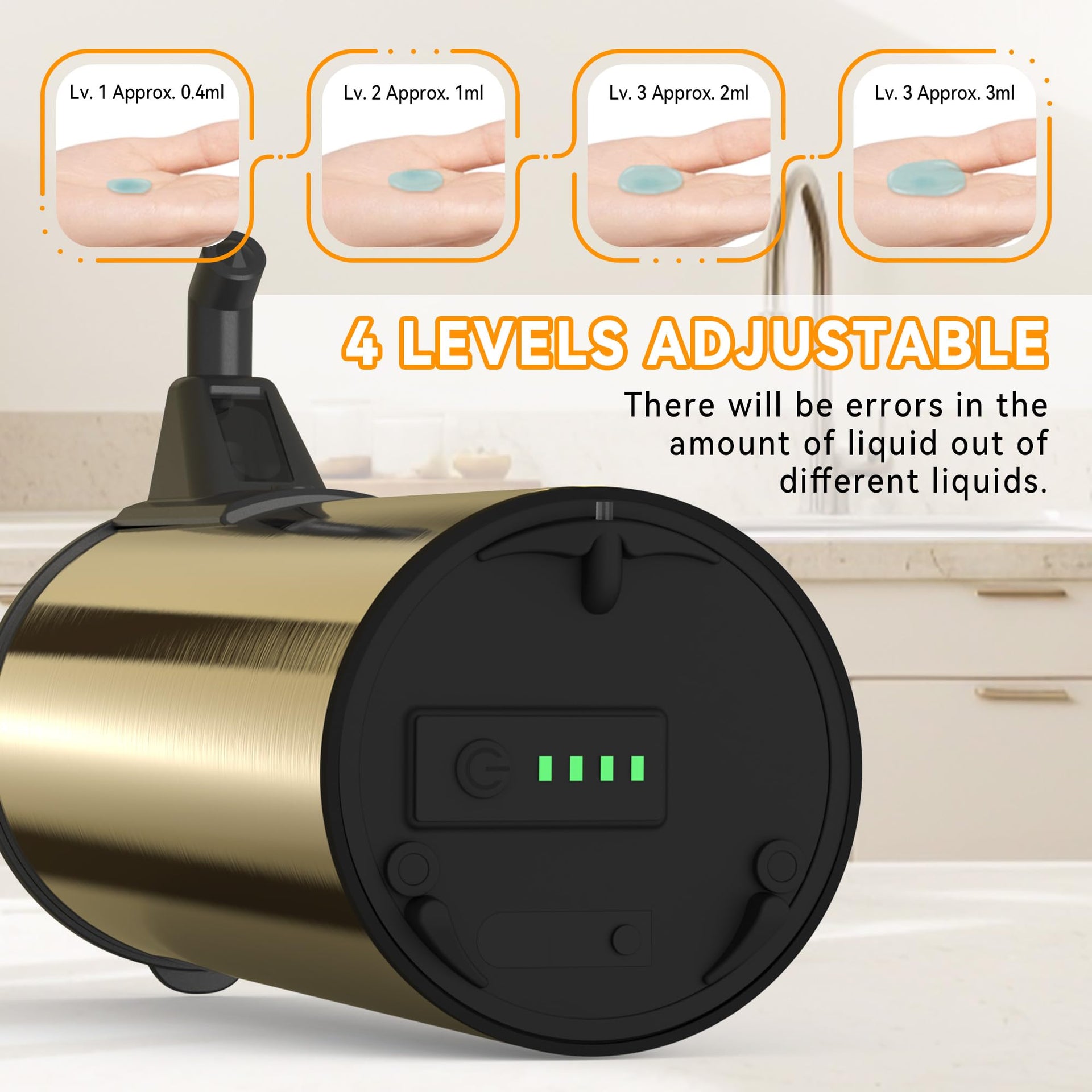 Stainless Steel Touchless Automatic Soap Dispenser 12 oz