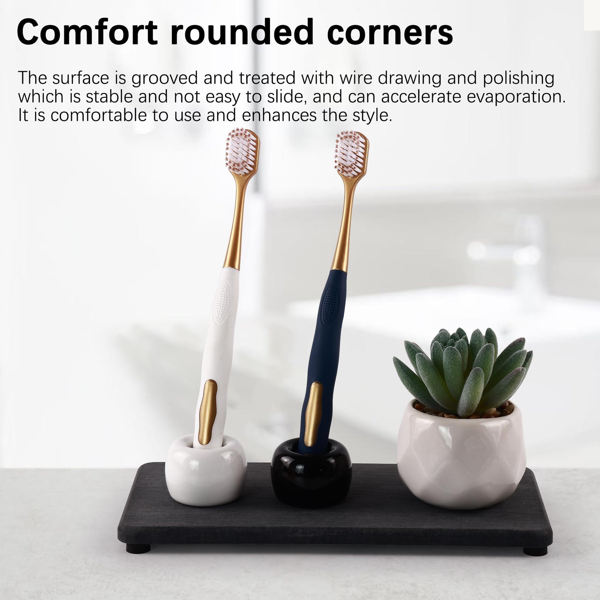 2 Pcs Sink Stone Soap Trays (2 Count)