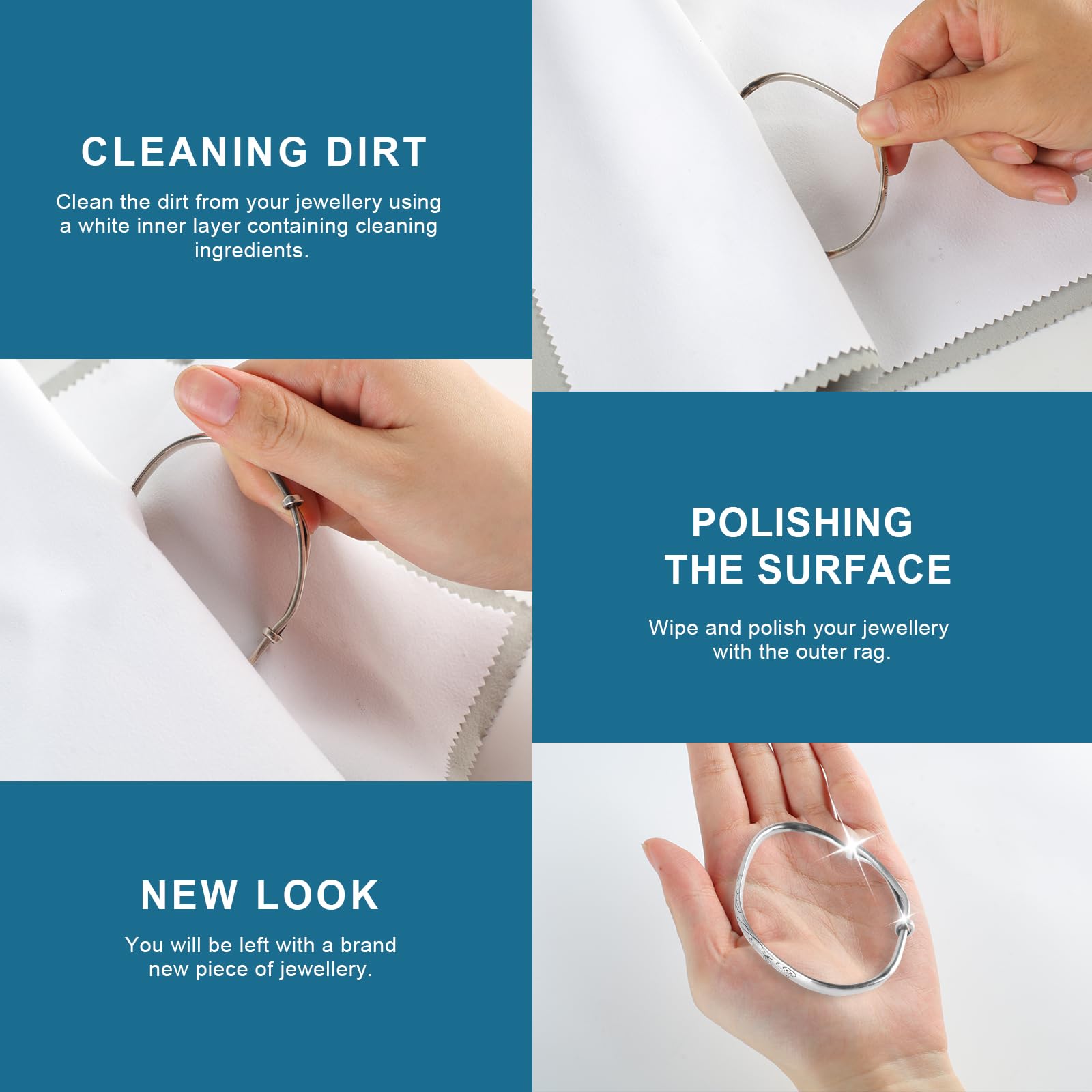 3PCS Jewelry Cleaning Cloth (3 Count)