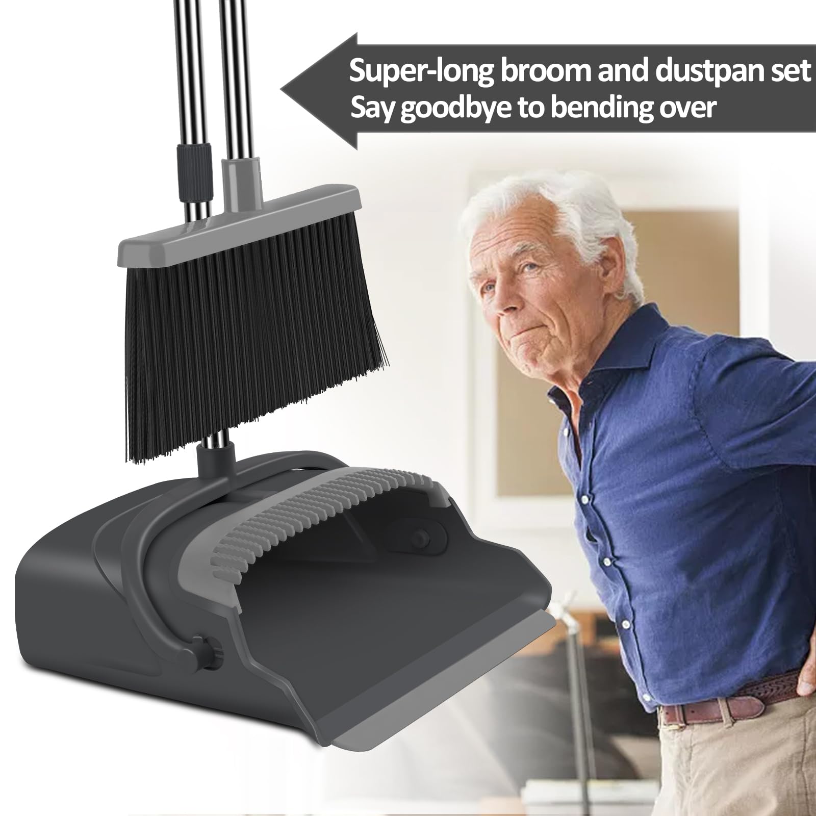 Broom and Dustpan Set for Home