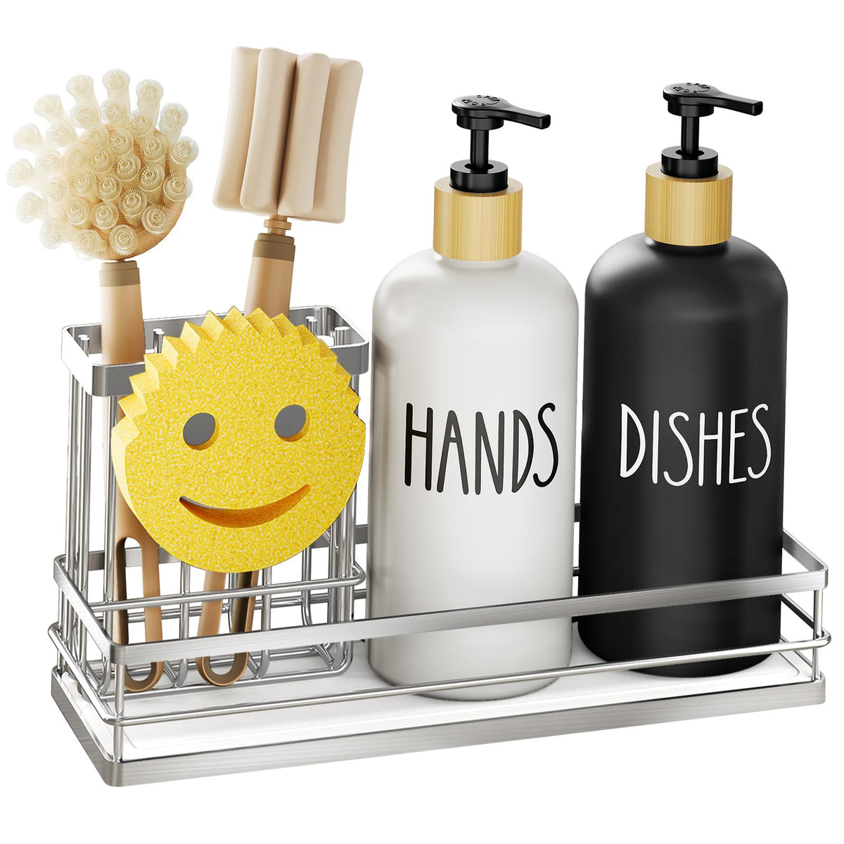 Kitchen Dish Soap Dispenser Set