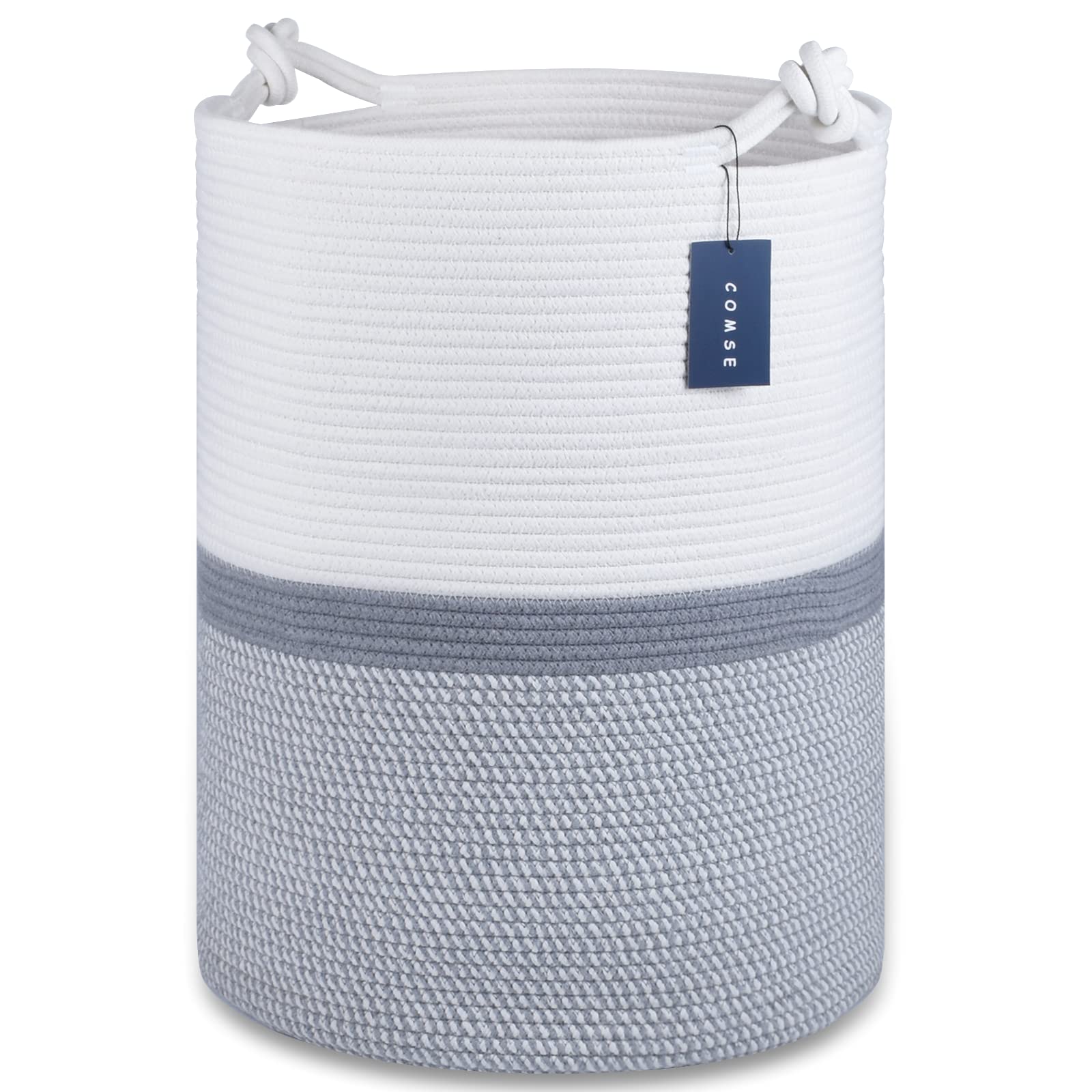 Tall Woven Blanket & Laundry Basket