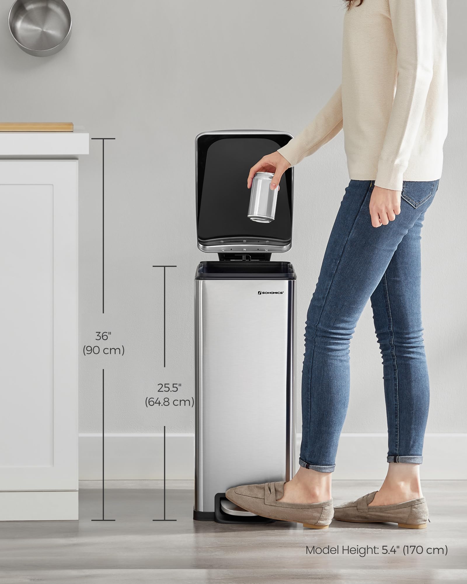 Slim Trash Can