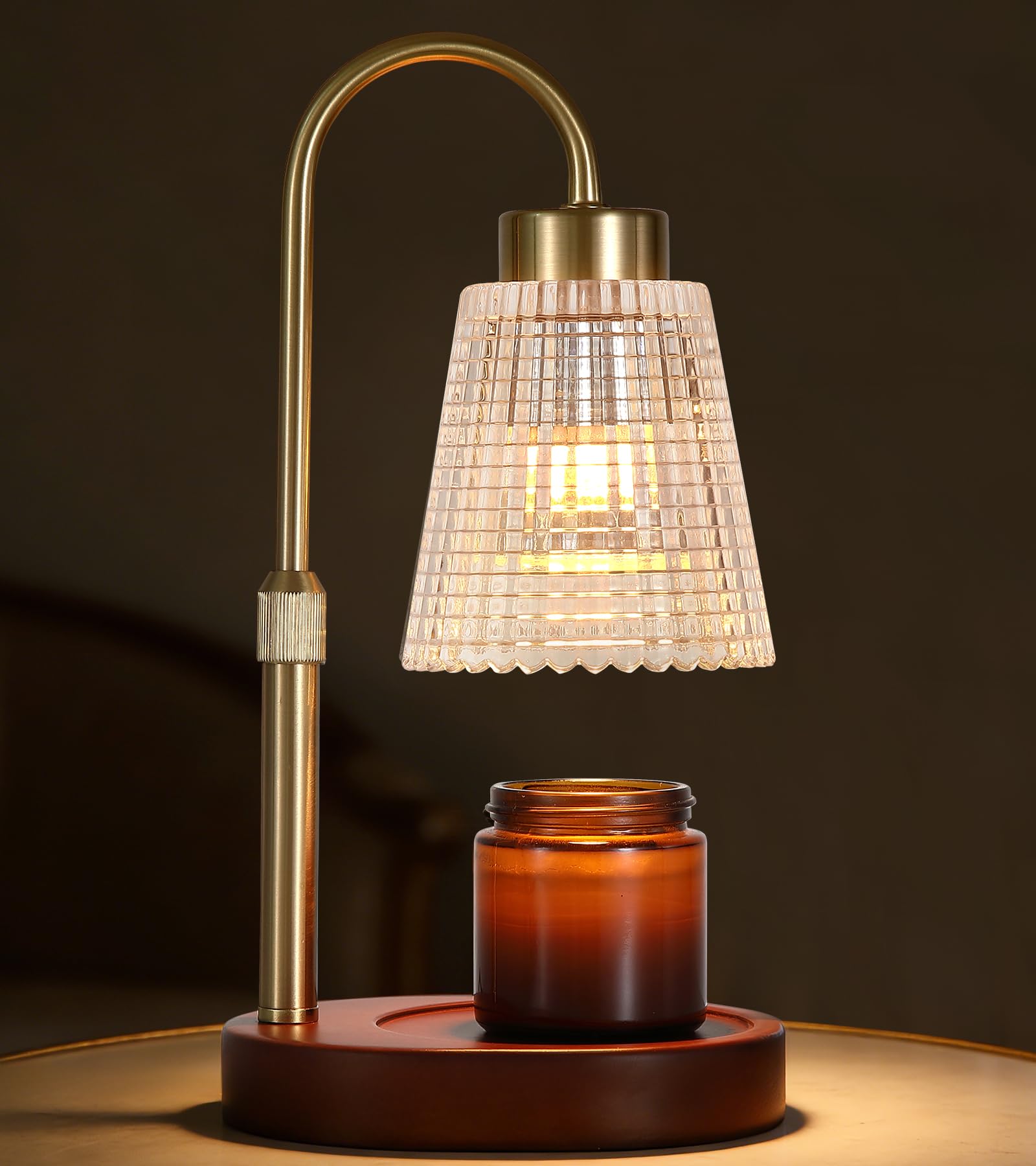 Antique Brass Candle Warmer Lamp WithTimer and Dimmer