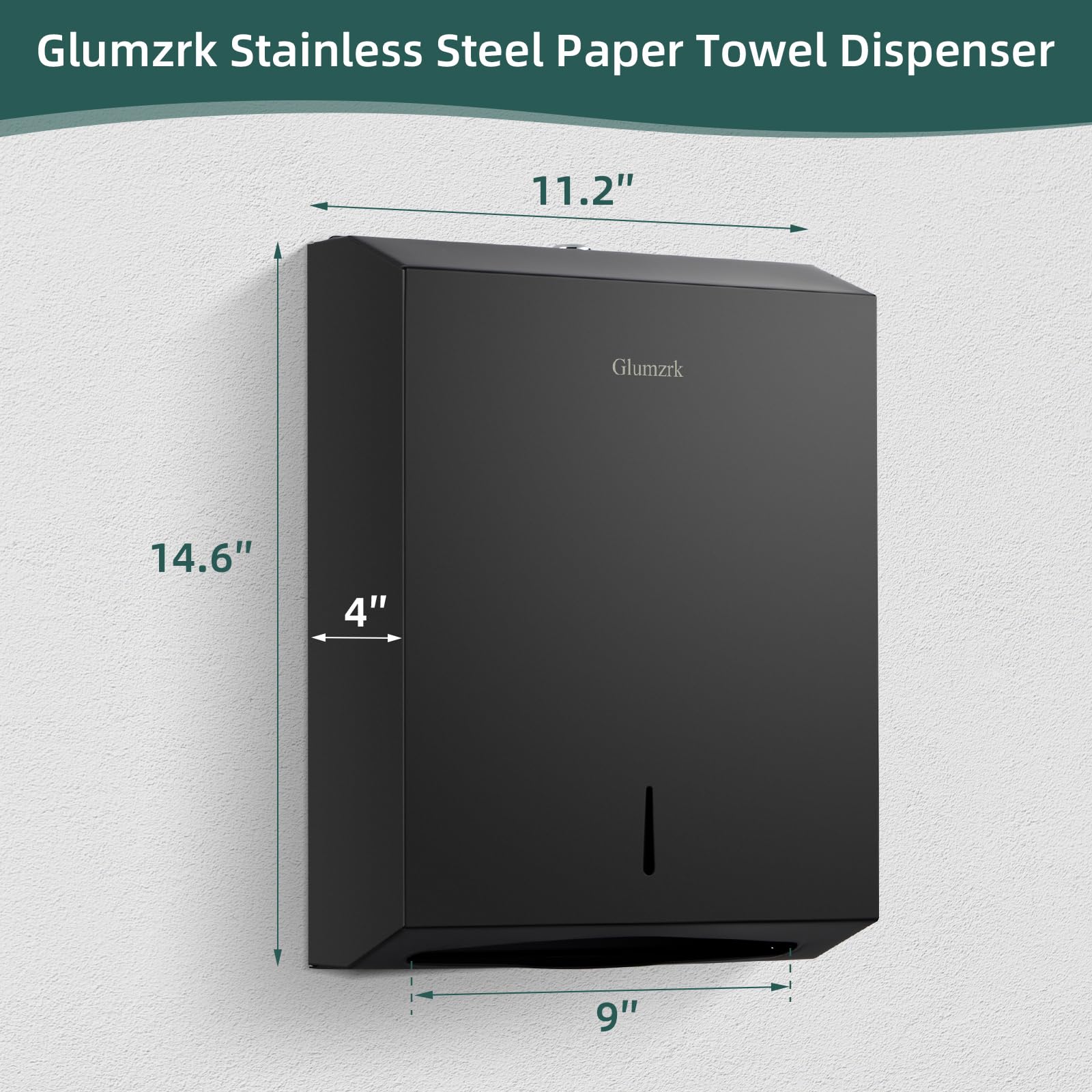 Paper Towels Dispenser Wall Mounted with Key Lock