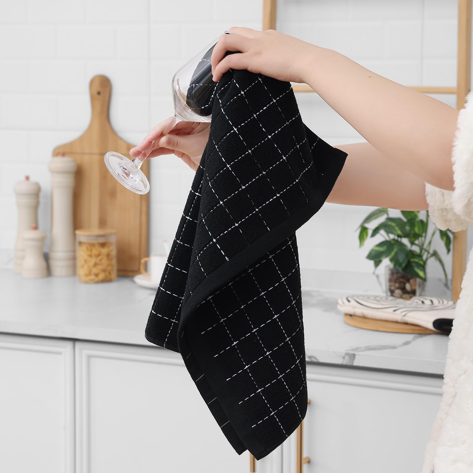 100% Cotton Terry Kitchen Towels (4 Count)
