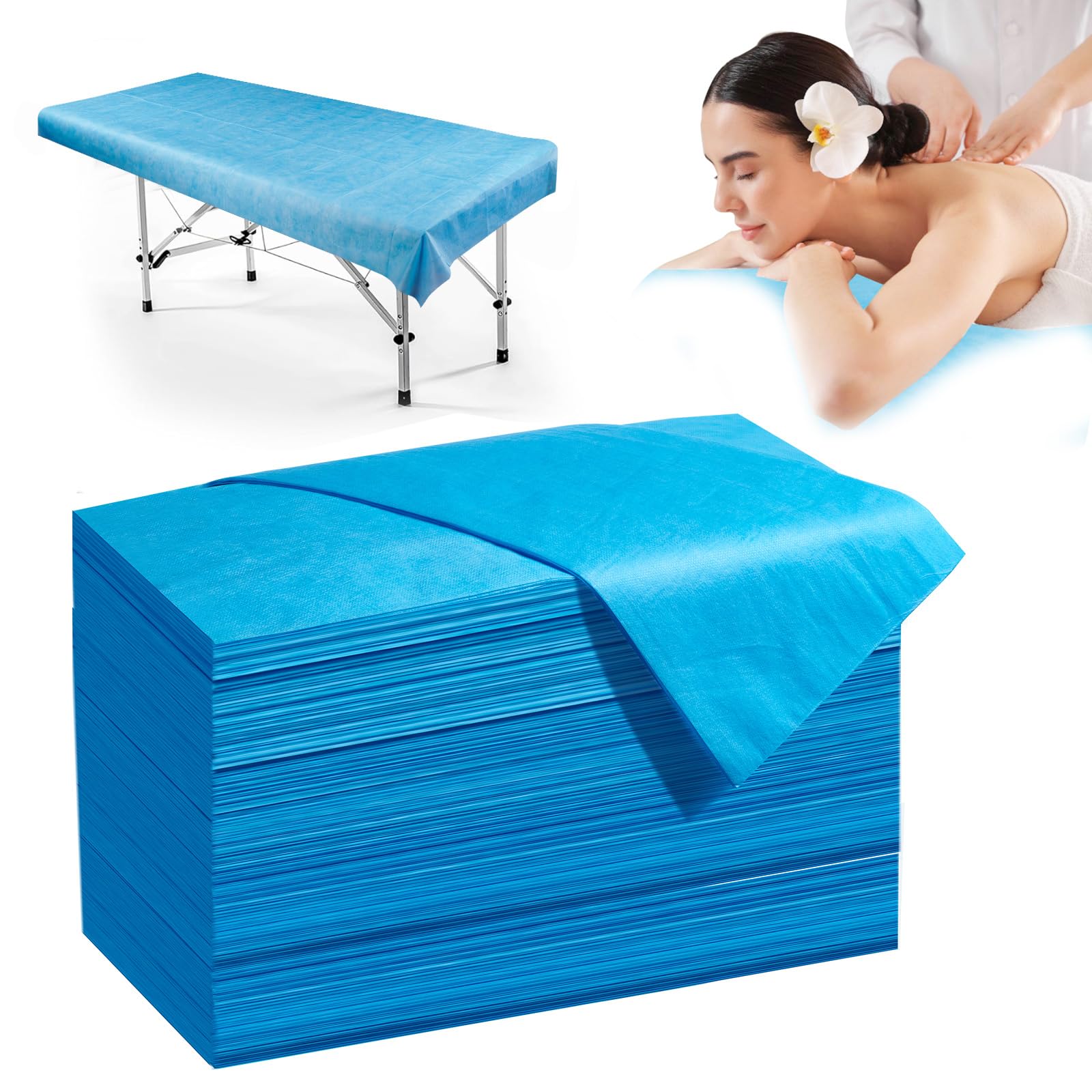 100 Pack Disposable Bed Sheets (100 Count)