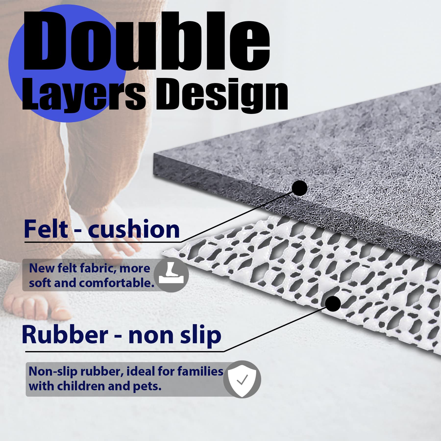 Non Slip Rug Pad Grippers