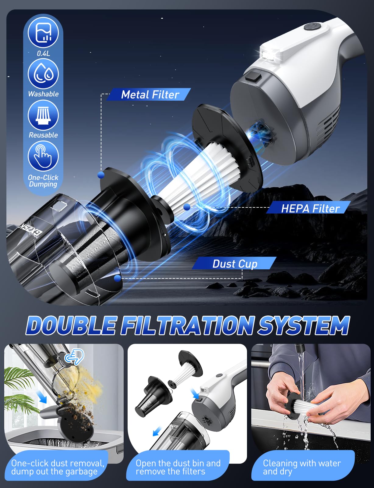 Handheld Vacuum Cordless