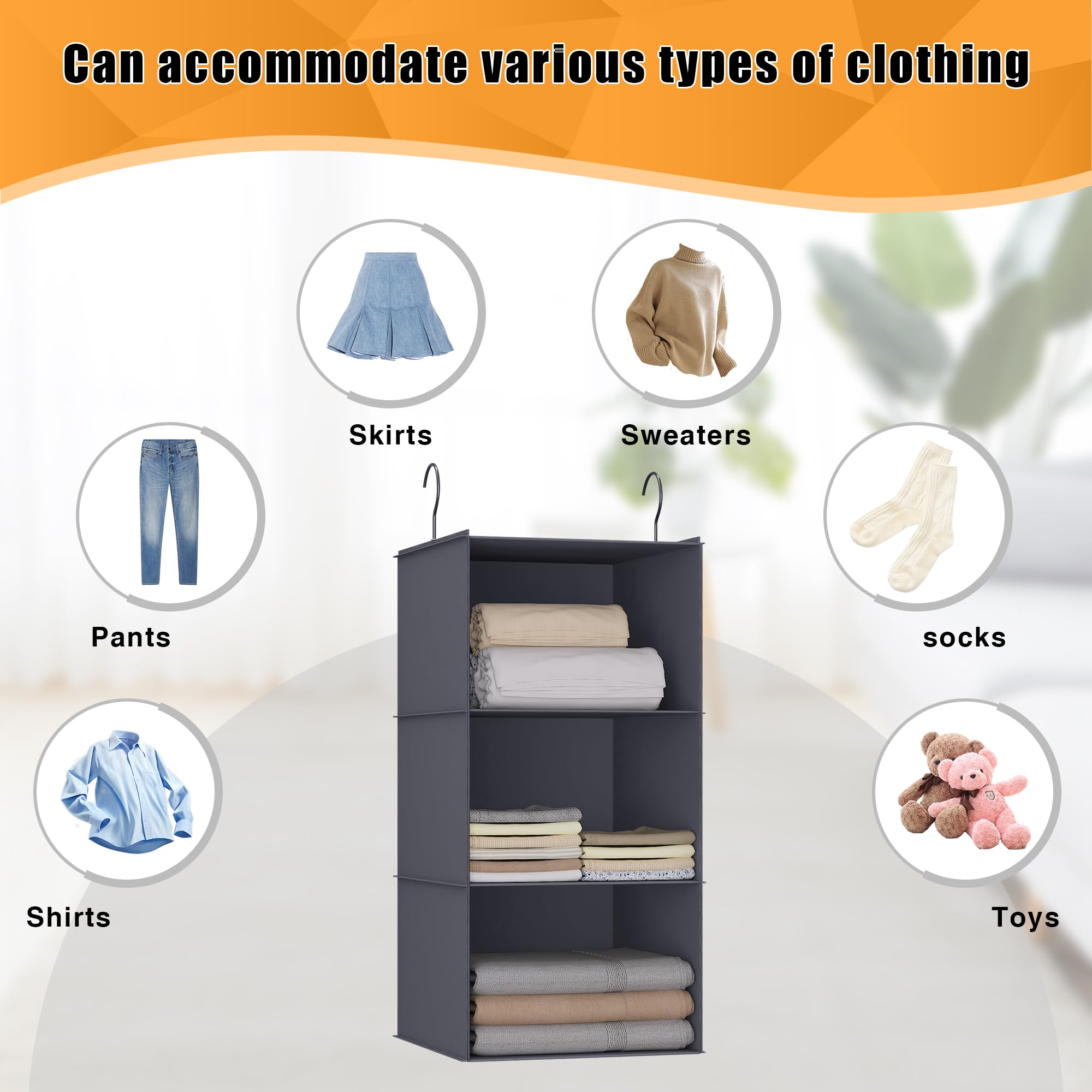Hanging Closet Organizer 3 (3 Count)