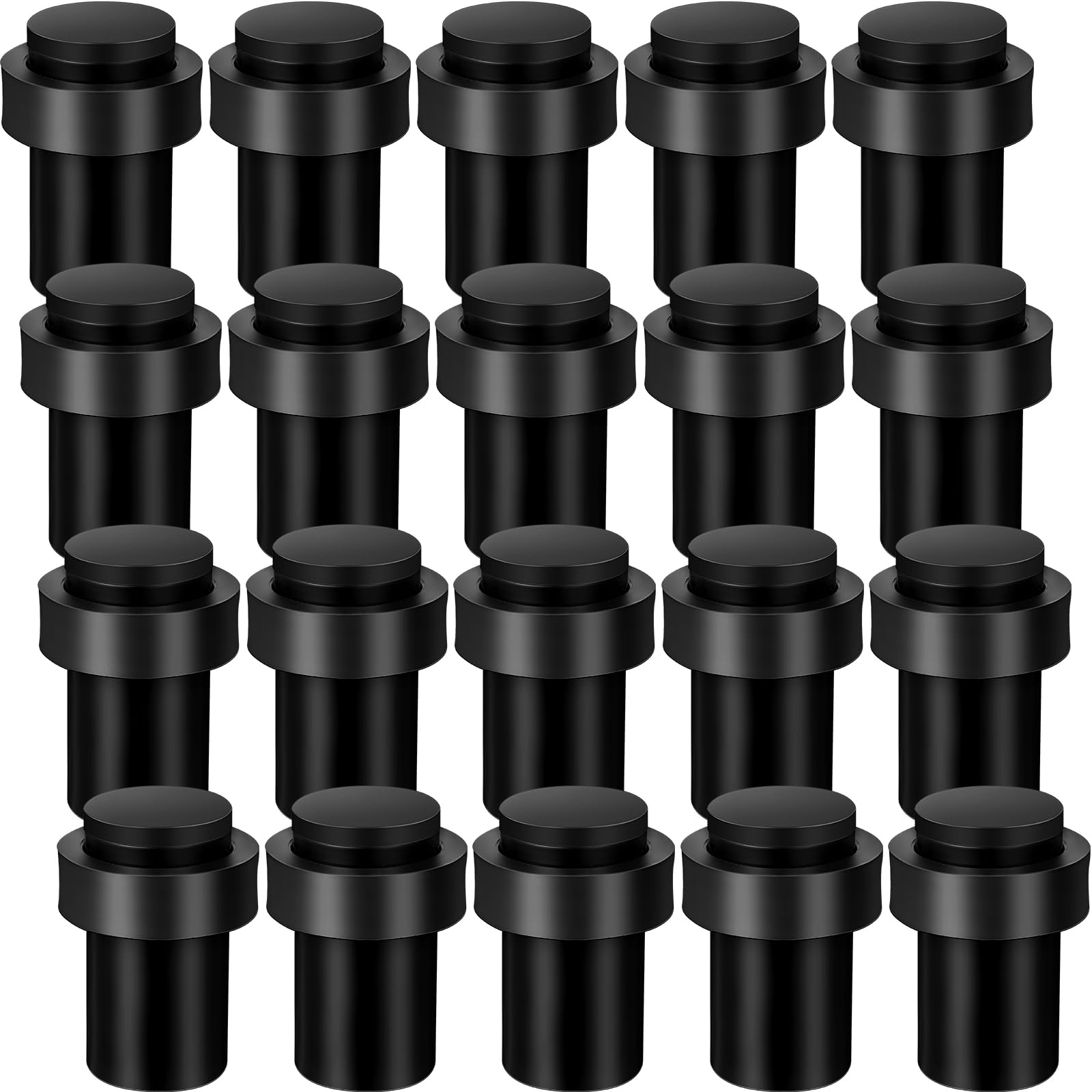 20 Pcs Floor Mounted Door Stopper Stainless Steel (20 Count)