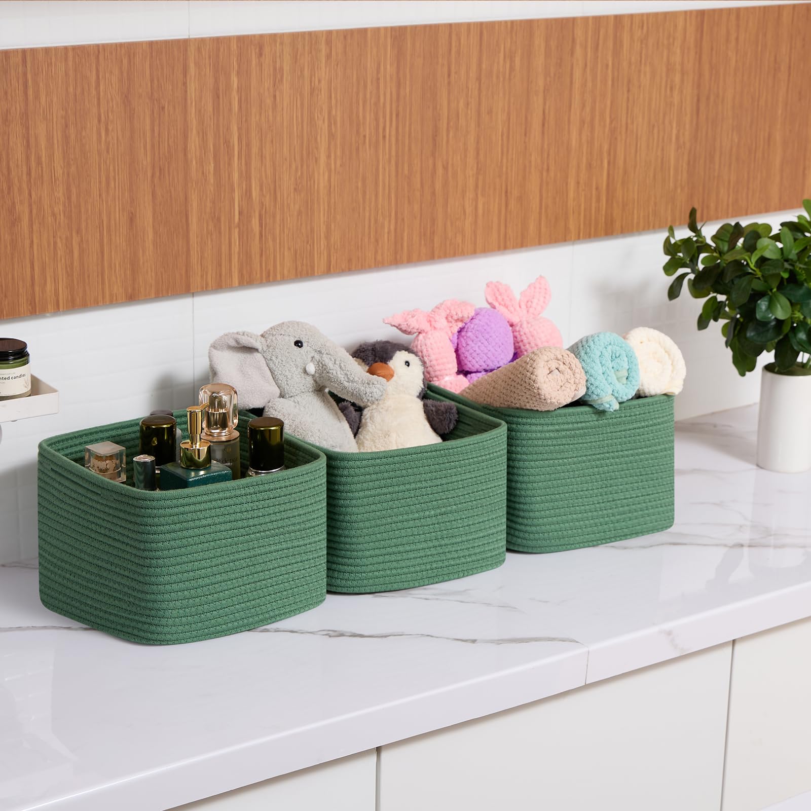 Small Organizing Baskets for Cubes Shelf (3 Count)