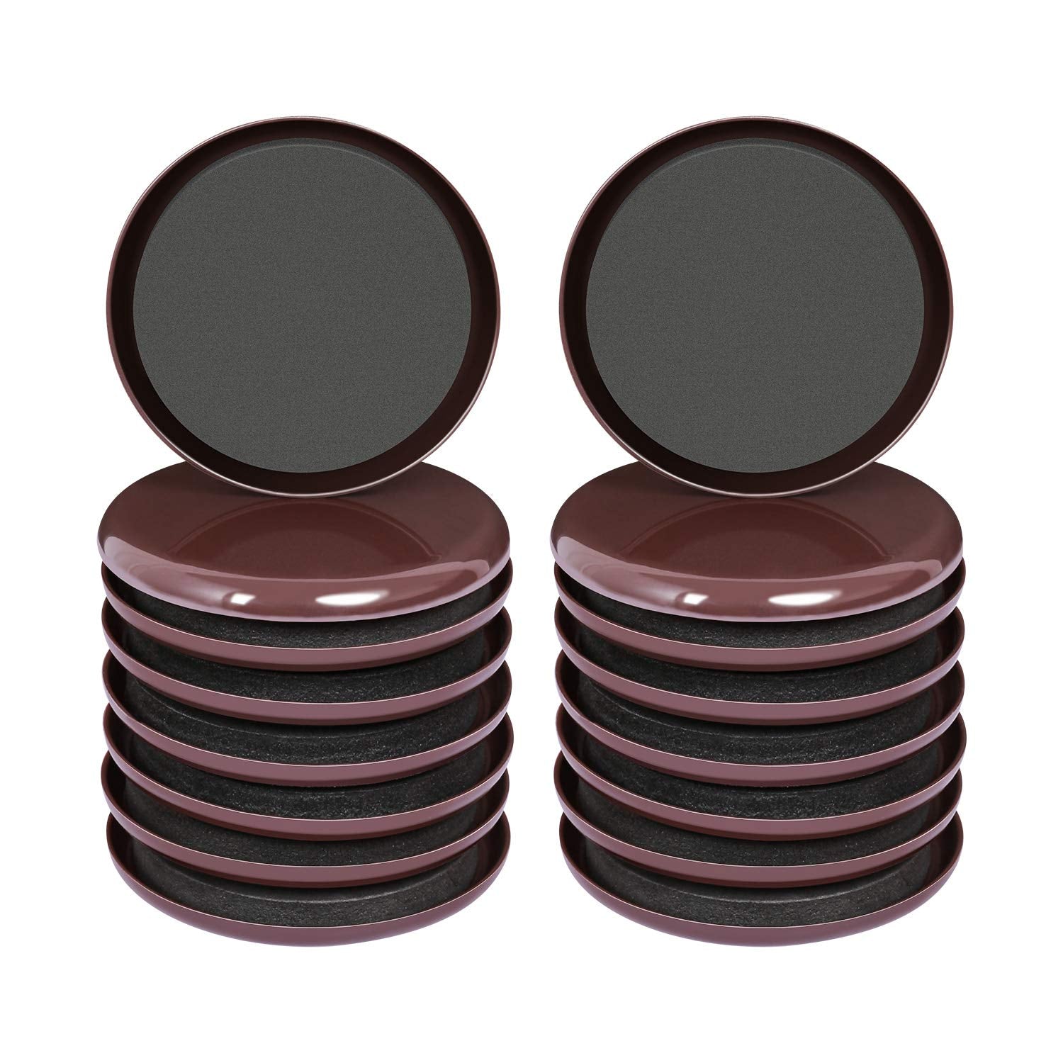 Furniture Sliders for Carpet Moving Sofa Bed Couch Fridge 3.5" (16 Count)
