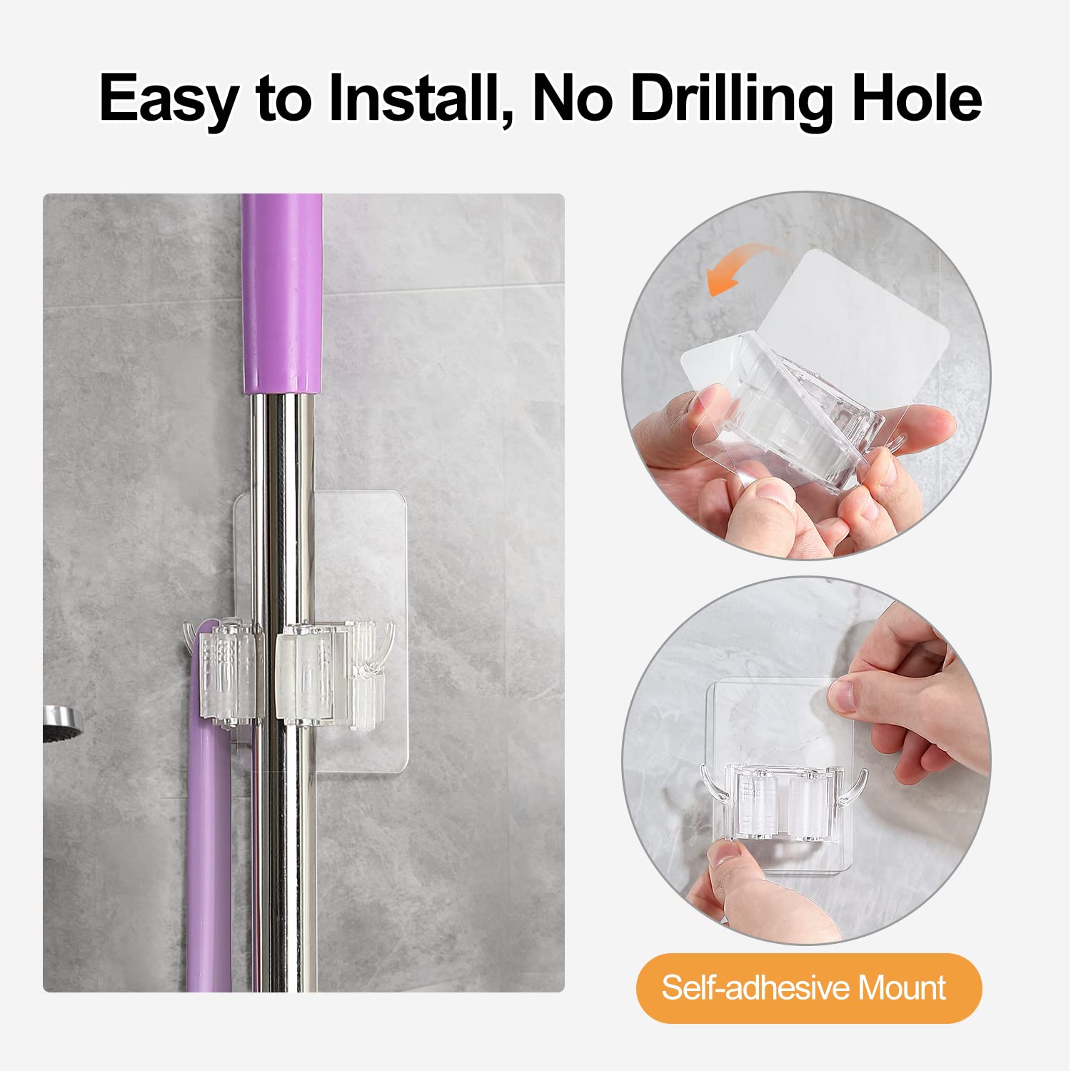 Broom Holder Wall Mount