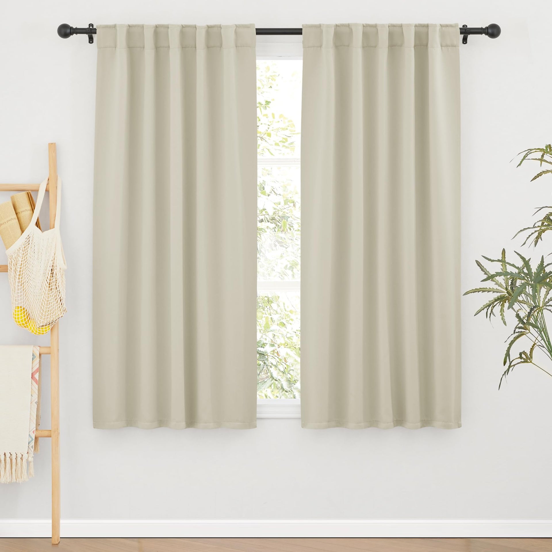 Curtains for Living Room Bedroom Nursery Office Laundry (2 Count)