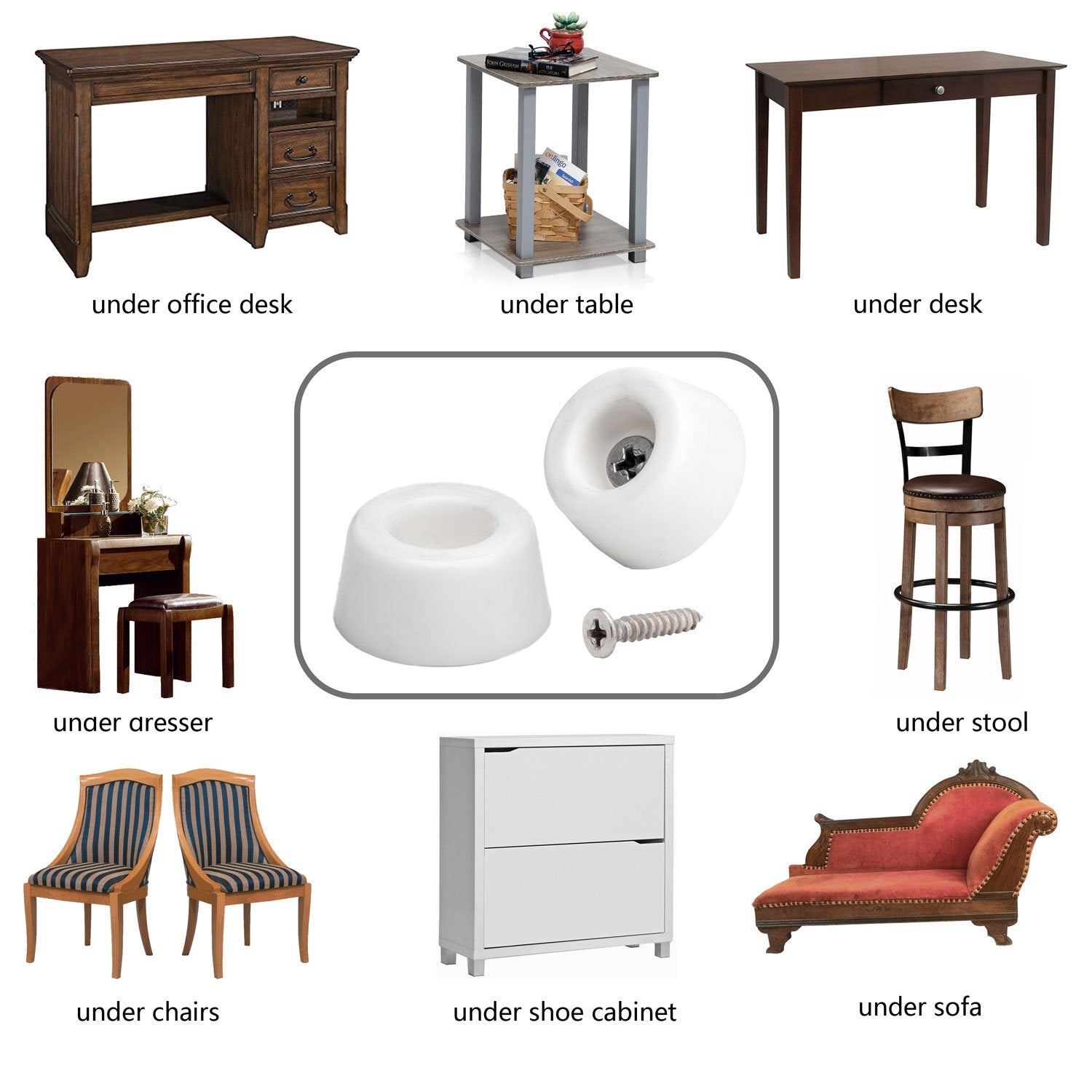 20pcs Round Furniture Pads (20 Count)