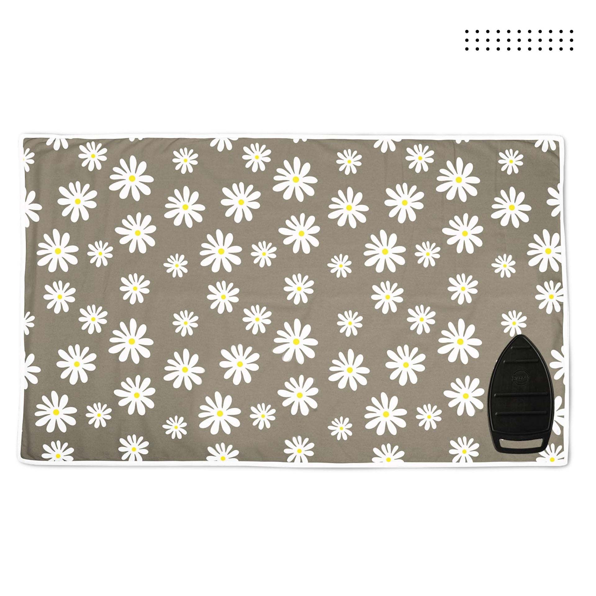 Ironing Mat Heat Resistant Pad 48"x28" Daisy Grey