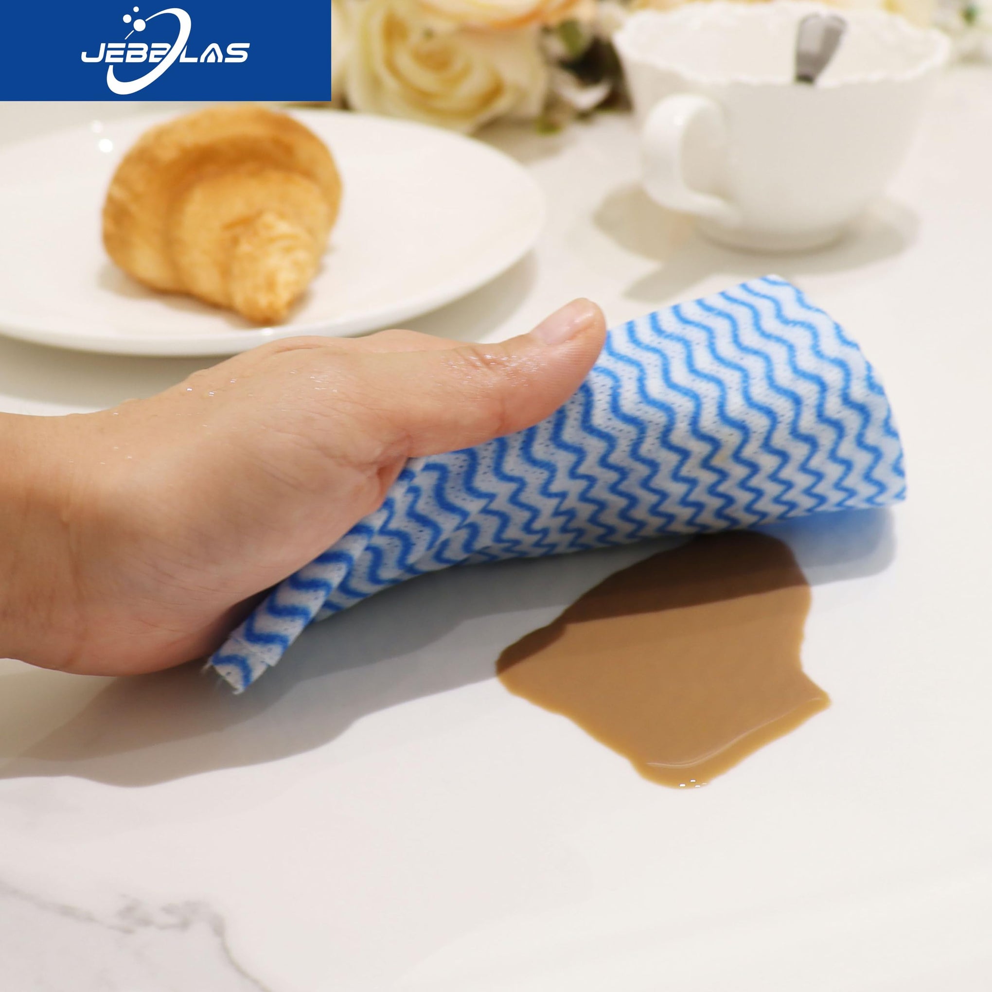 100Pcs Reusable Cleaning Cloths 11.8‘’x11.8‘’ Handi Wipes Reusable Cloths Dry Cleaning Cloths Dish Towel Dish Cloths Handy Cleaning Wipes (100 Count)