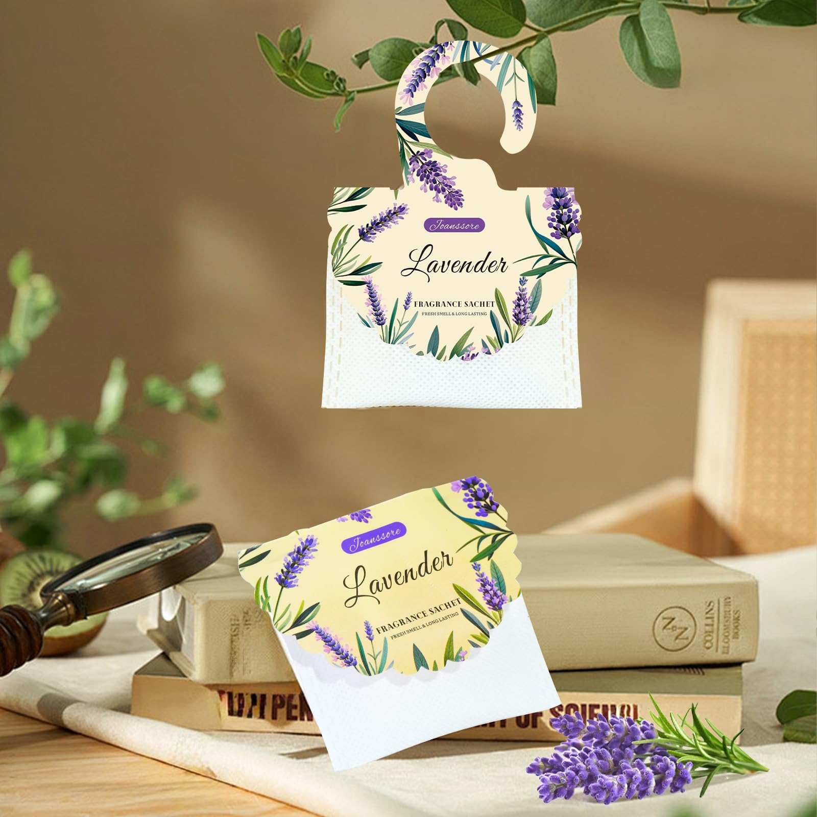 15 Packs Lavender Scented Sachets Bag for Drawers and Closets (15 Count)