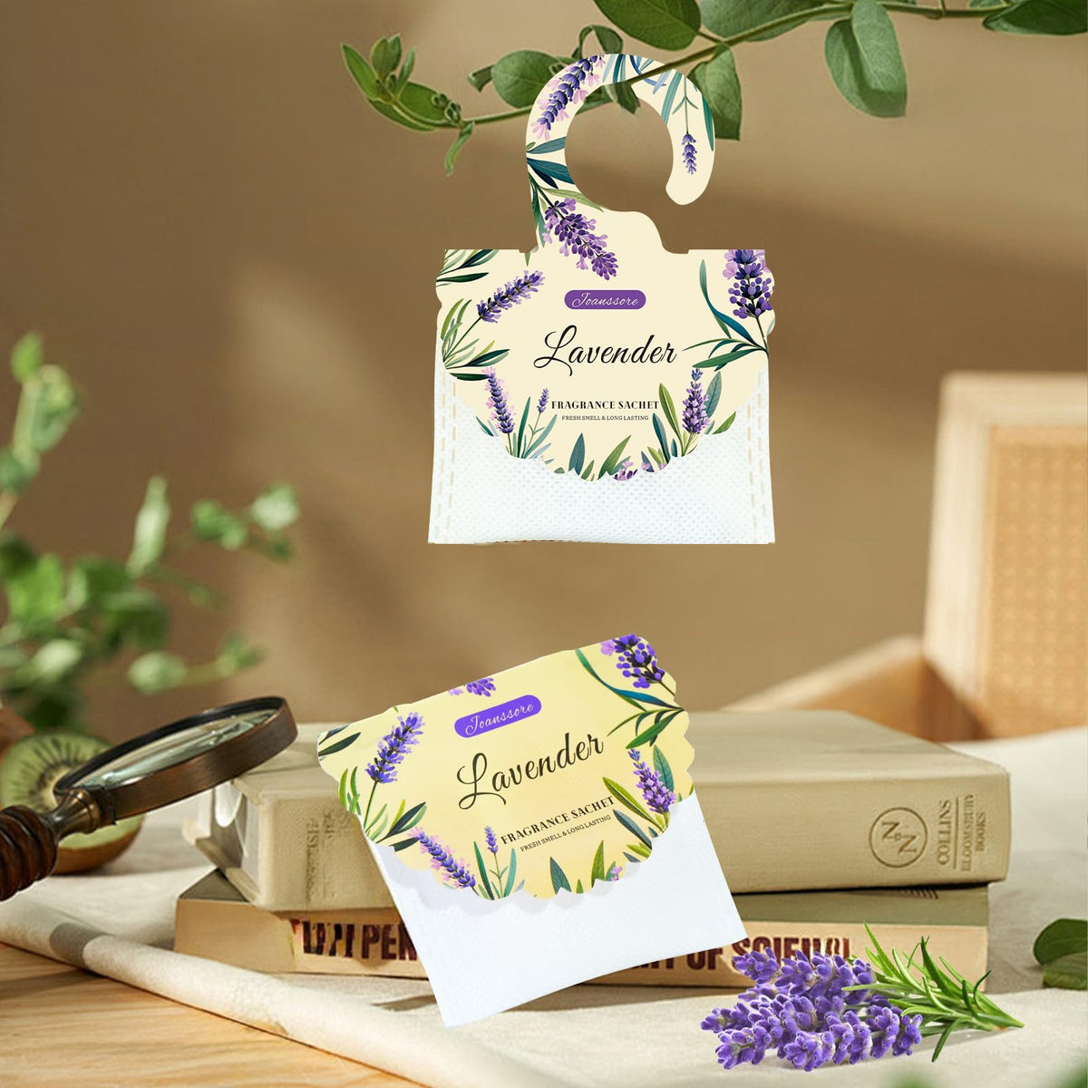 15 Packs Lavender Scented Sachets Bag for Drawers and Closets (15 Count)