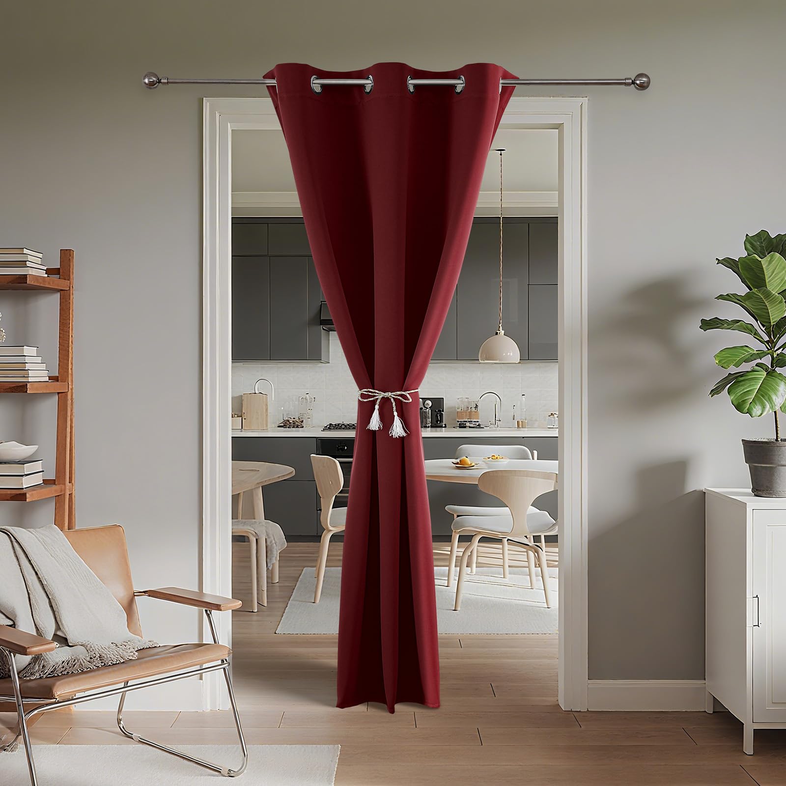 Door Curtain Blackout Curtains for Doorway Privacy Closet Drapes