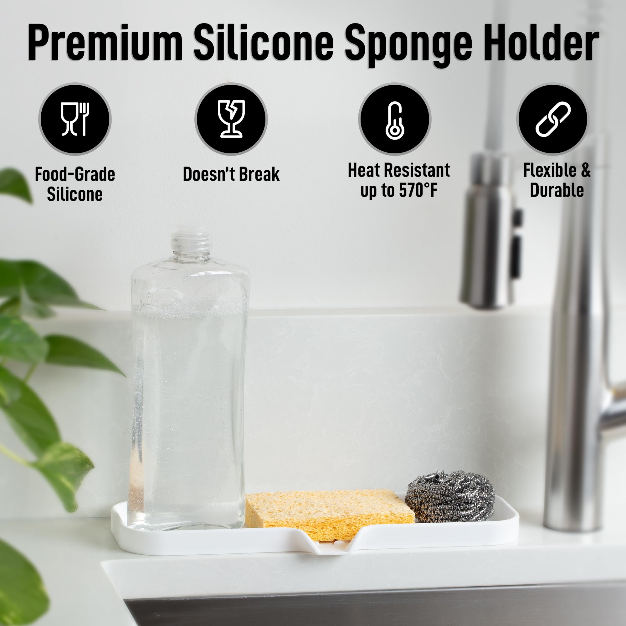Large Silicone Sponge Holder