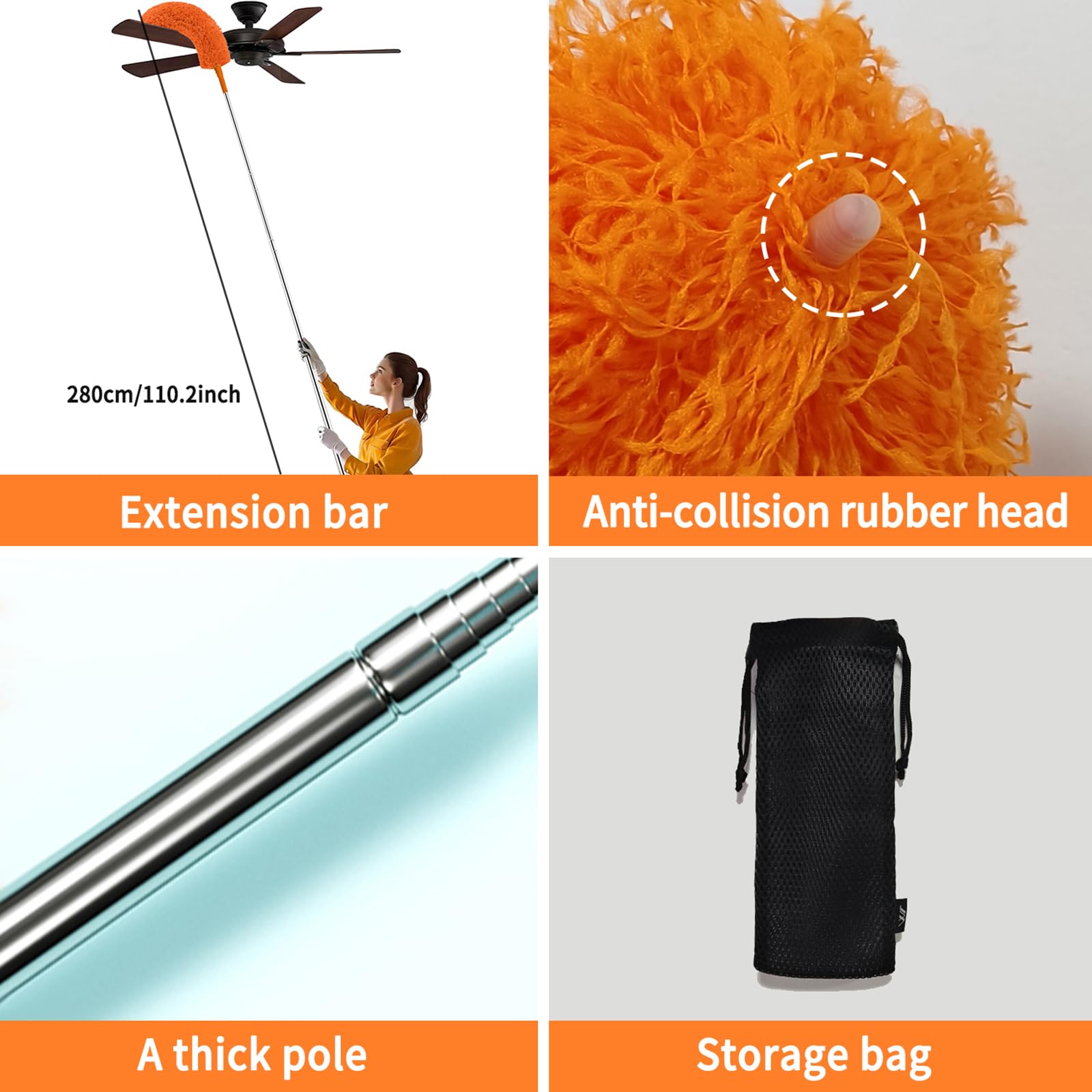 Cobweb Duster with Extension Pole