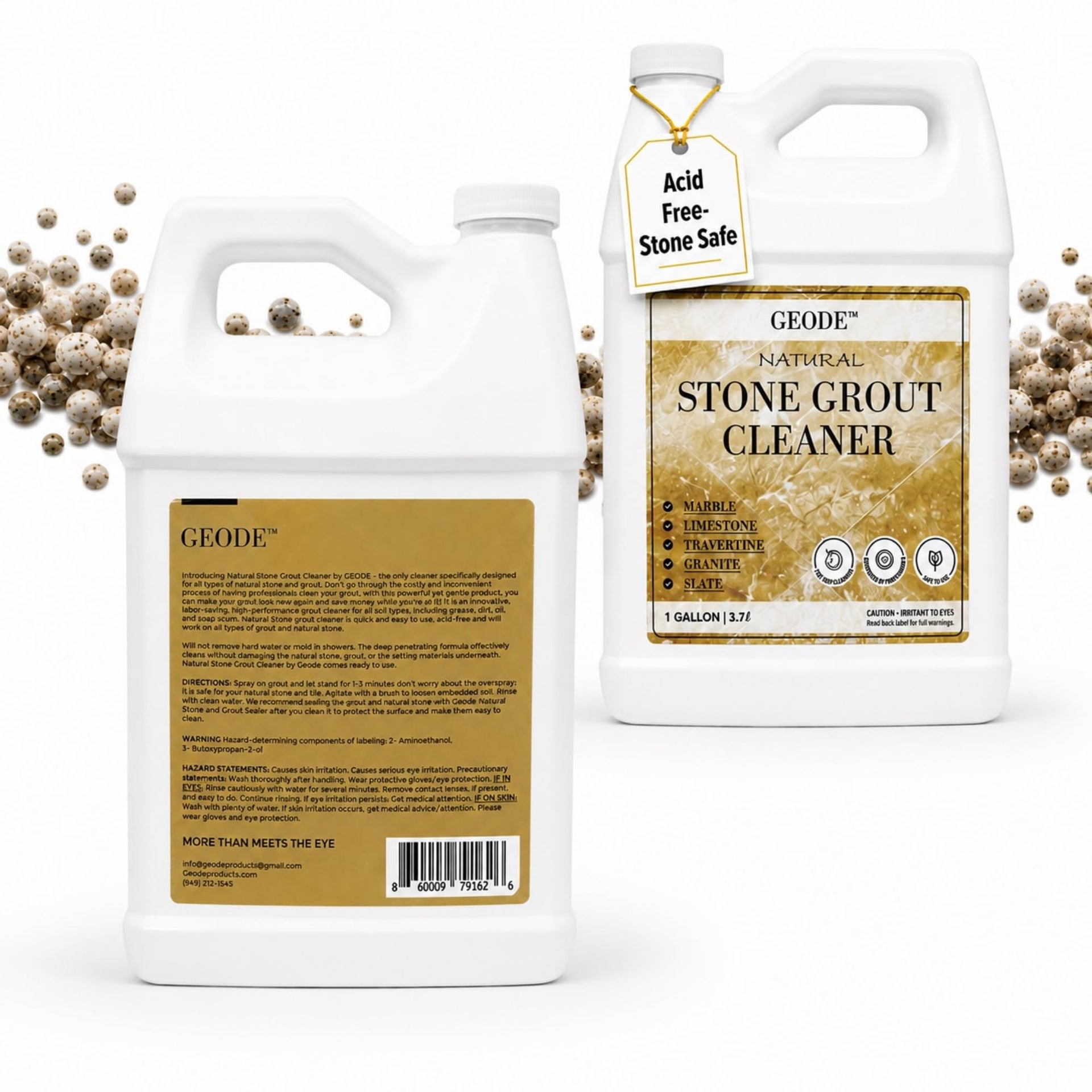 Natural Stone Grout Cleaner for tile floors (128 Fl Oz)
