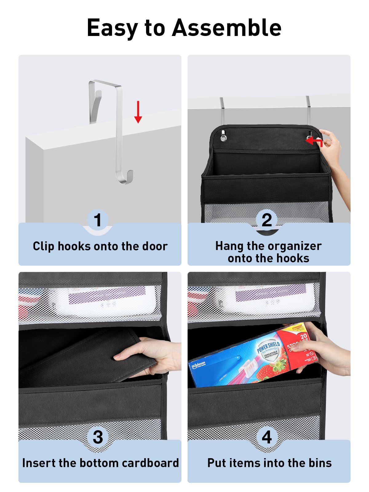 1 Pack Over the Door Organizer