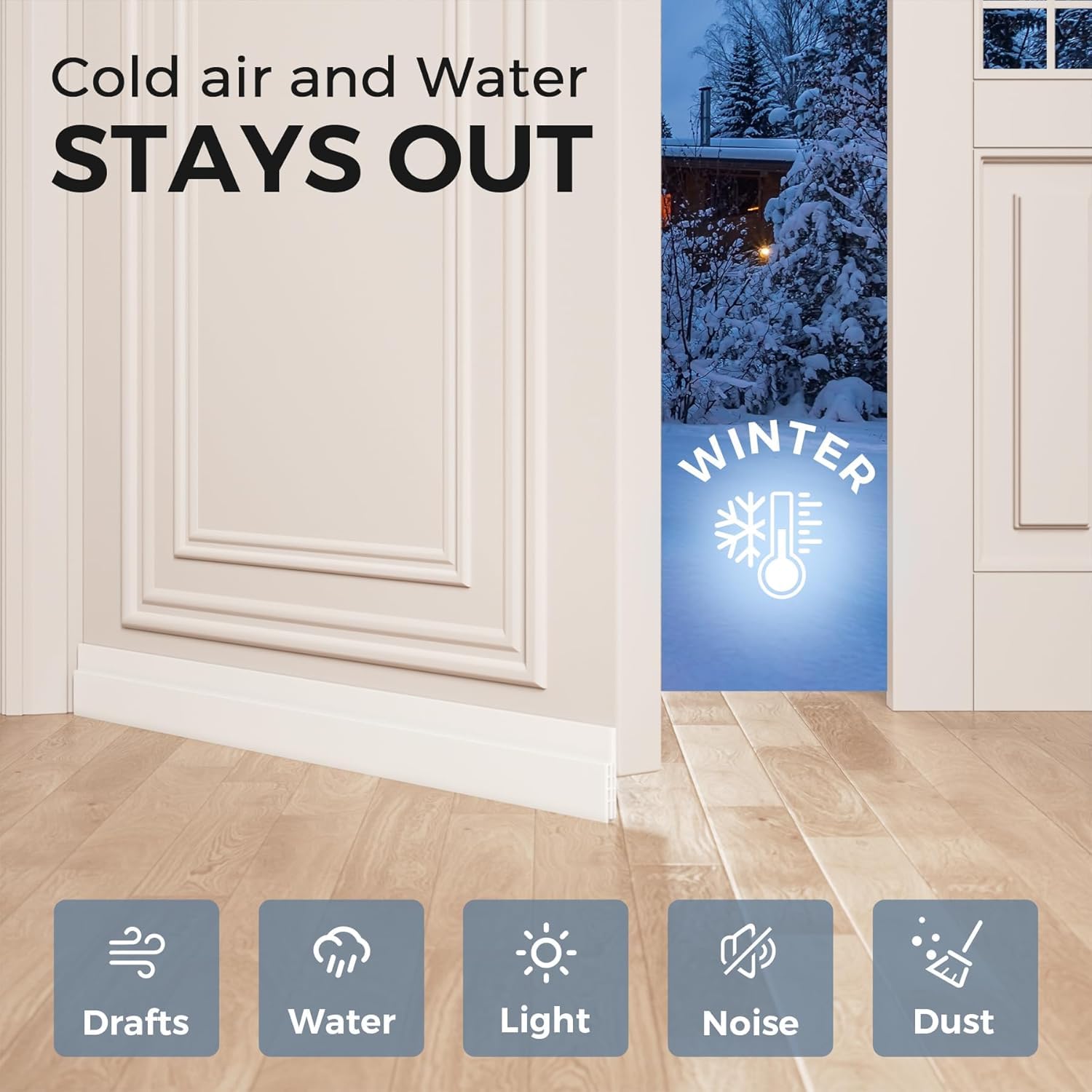 4 Pack Door Draft Stopper (4 Count)