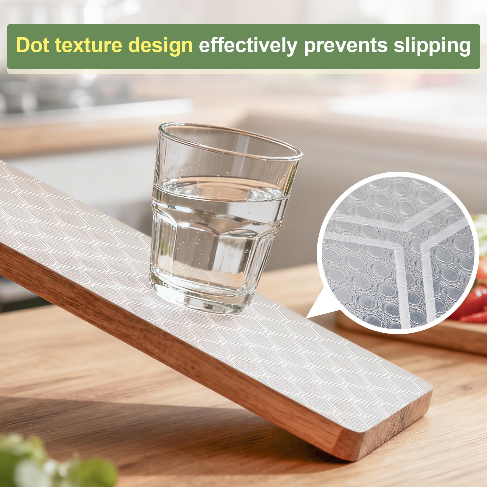Shelf Liner Refrigerator Drawer Liners for Kitchen Cabinets