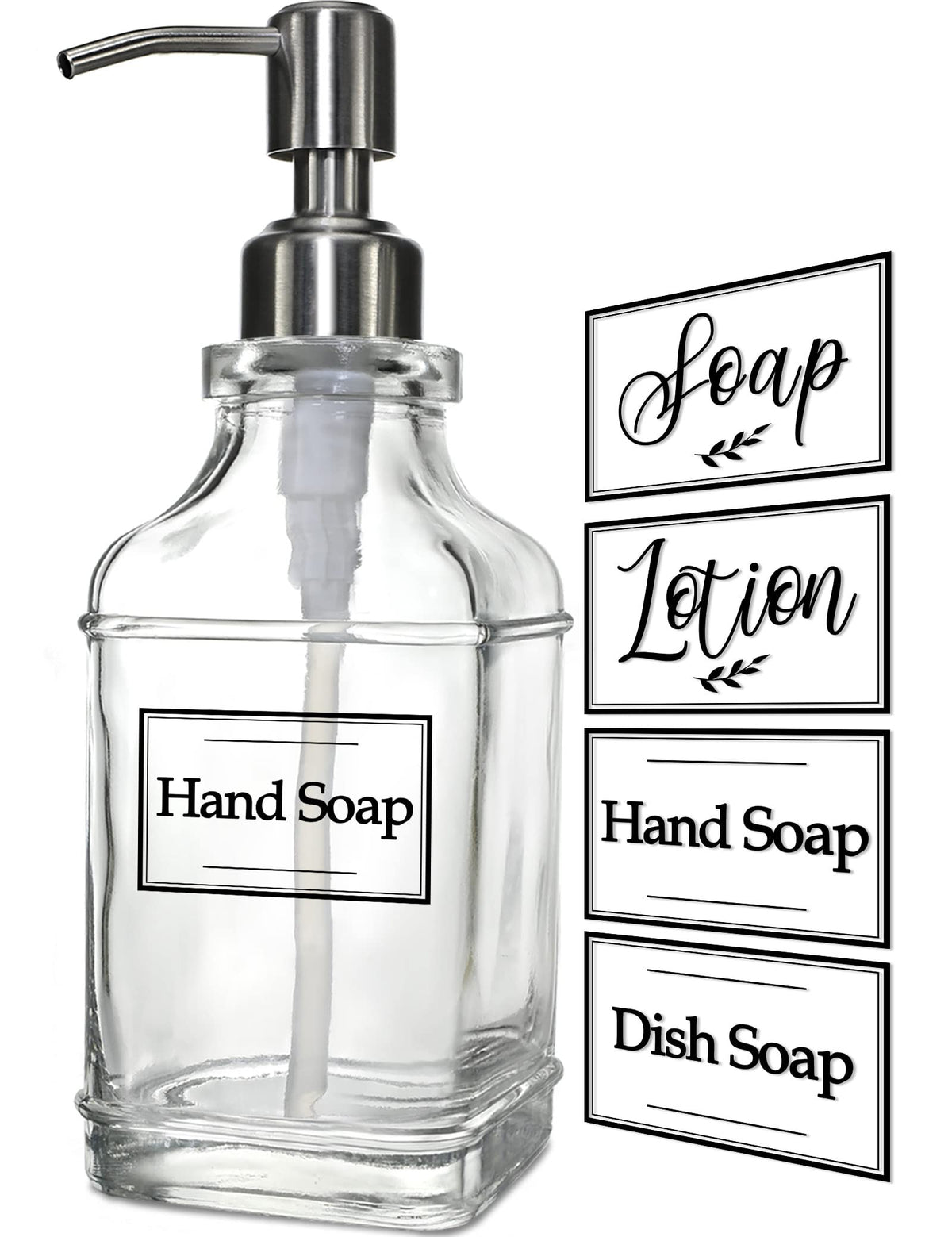 Antique Design Soap Dispenser with Rust Proof 304 Stainless Steel Pump