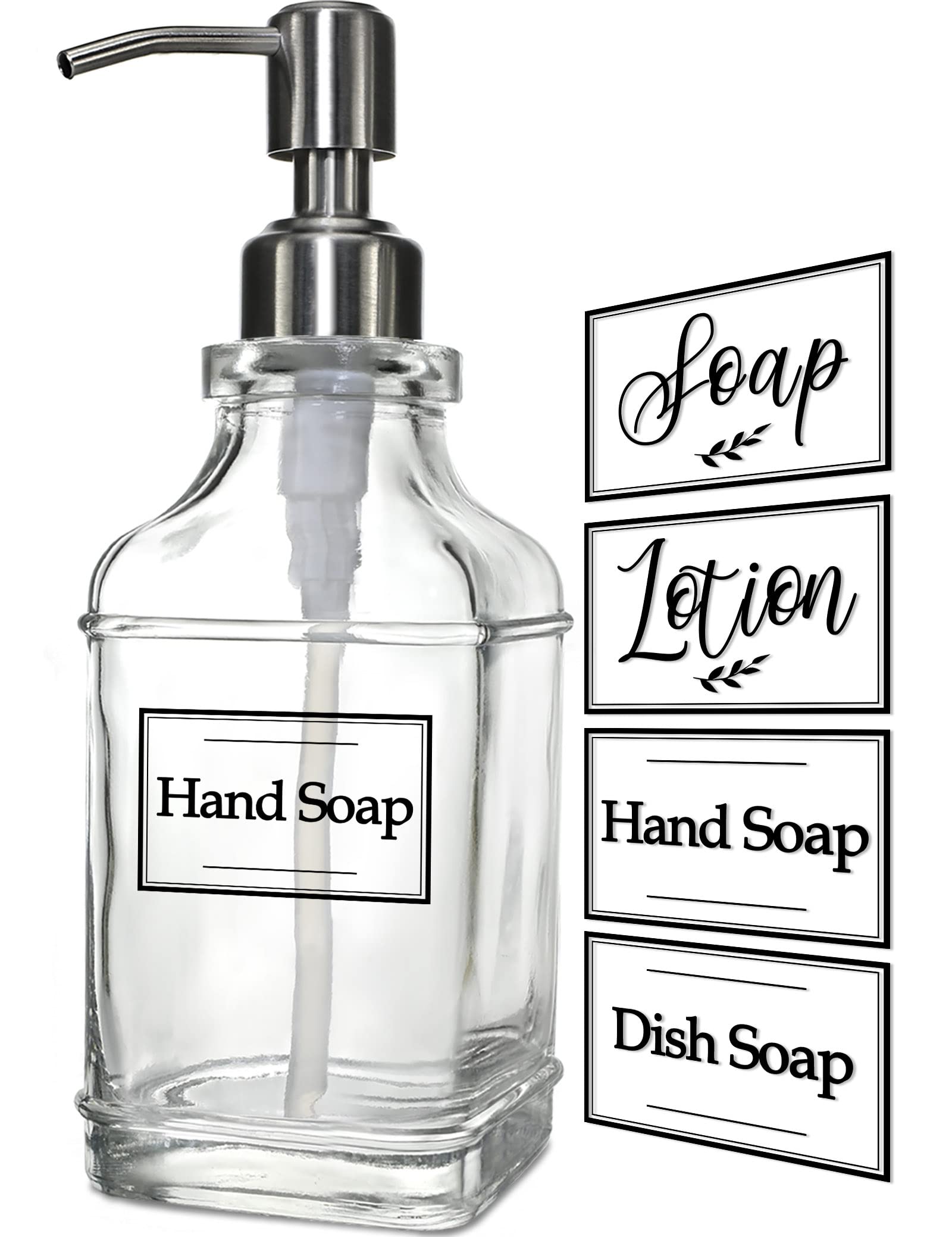 Antique Design Soap Dispenser with Rust Proof 304 Stainless Steel Pump
