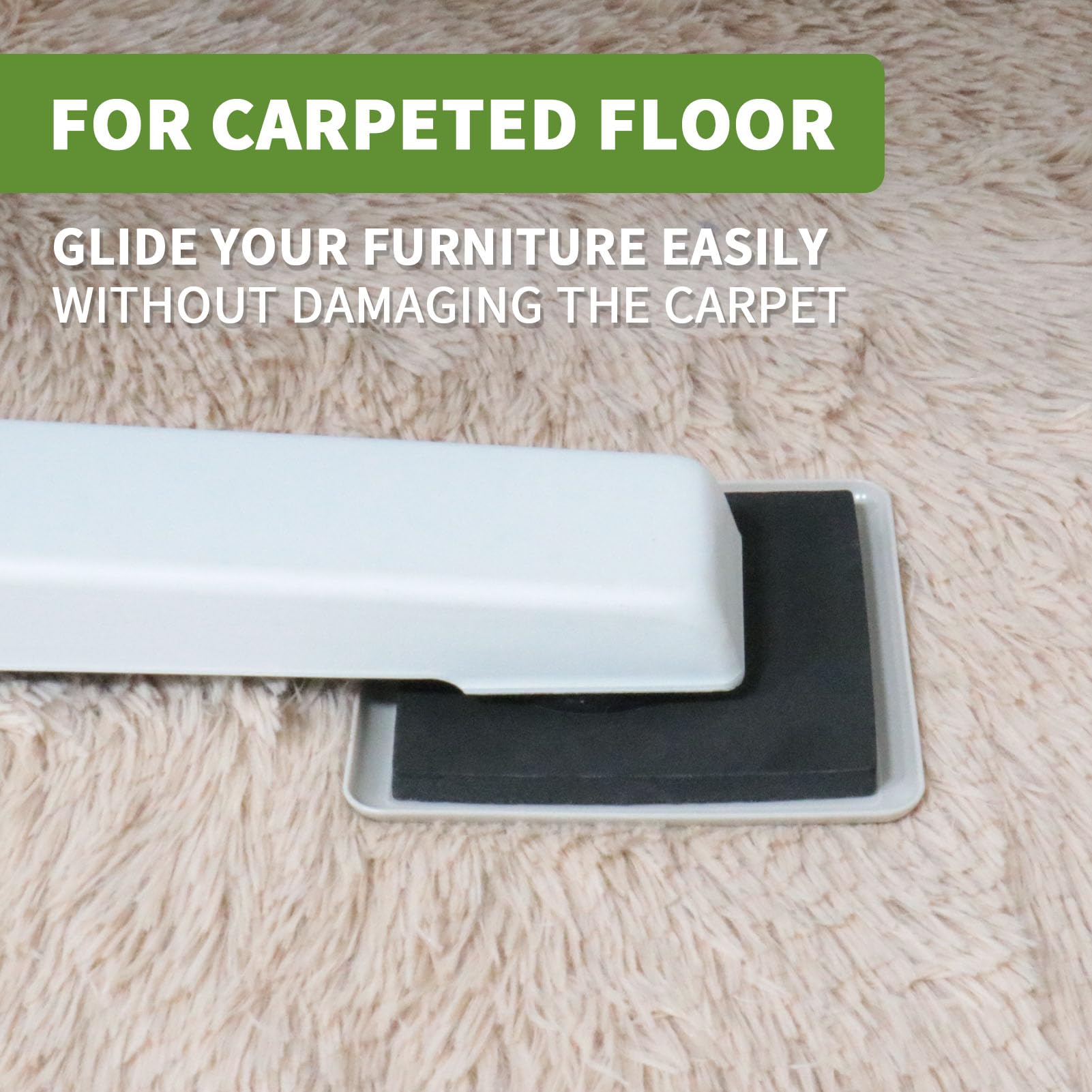 Furniture Sliders for Carpet 8 PCS (8 Count)