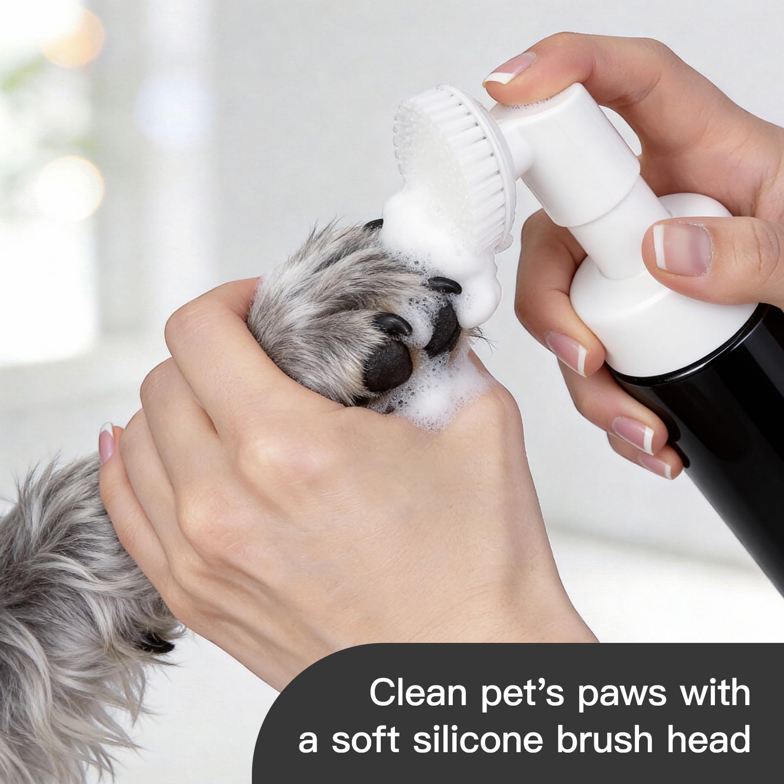 2 OZ Foam Bottle with Brush (3 Count)